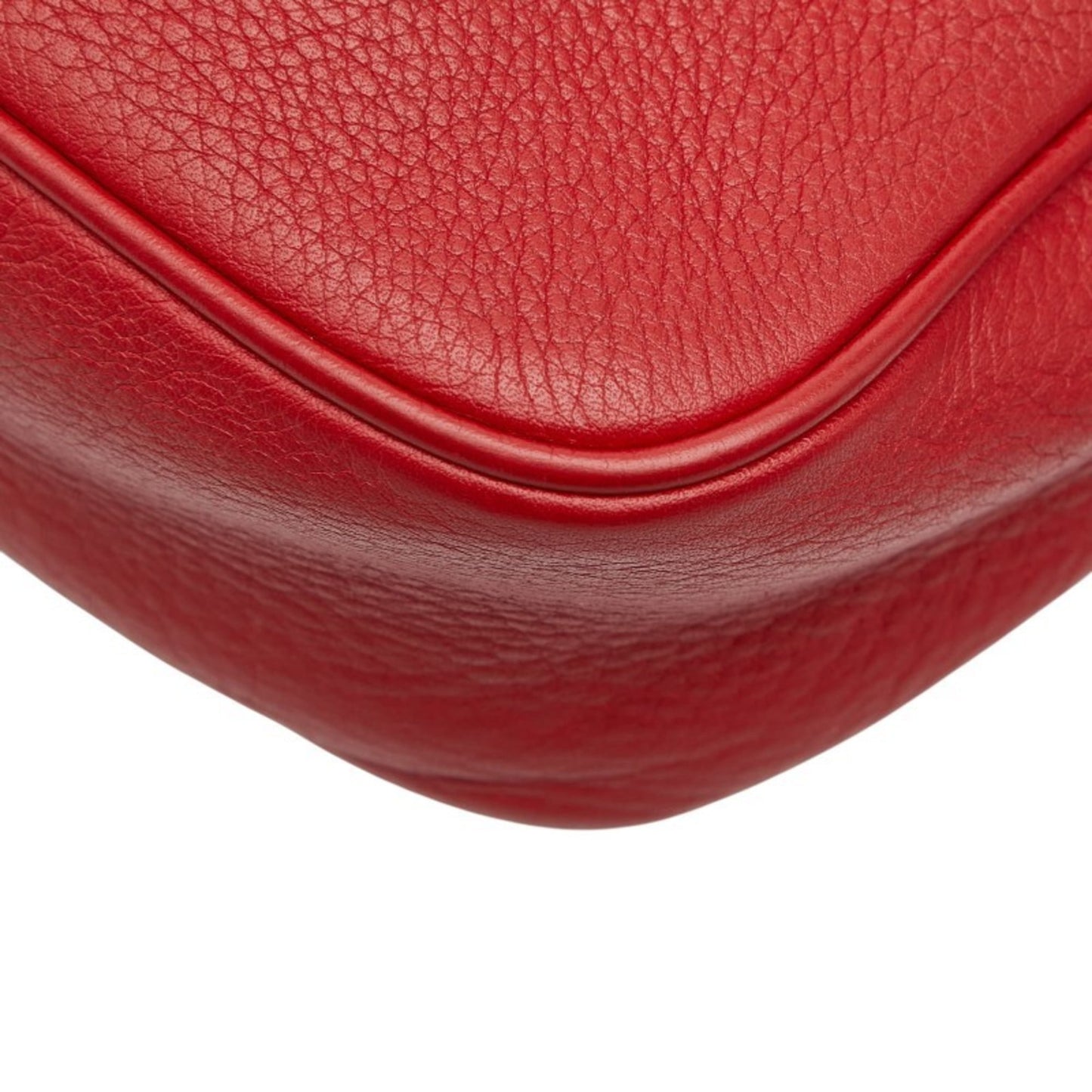 Gucci Red Color Leather Shoulder Bag ( )