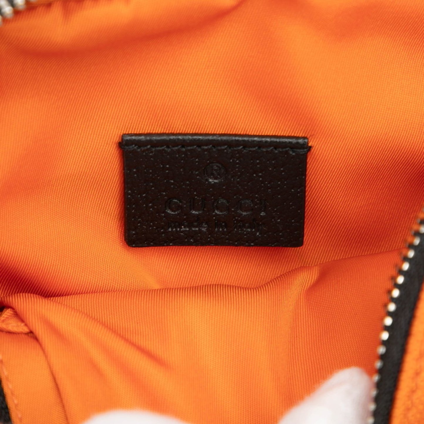 Gucci Orange Nylon Shoulder Bag ( )
