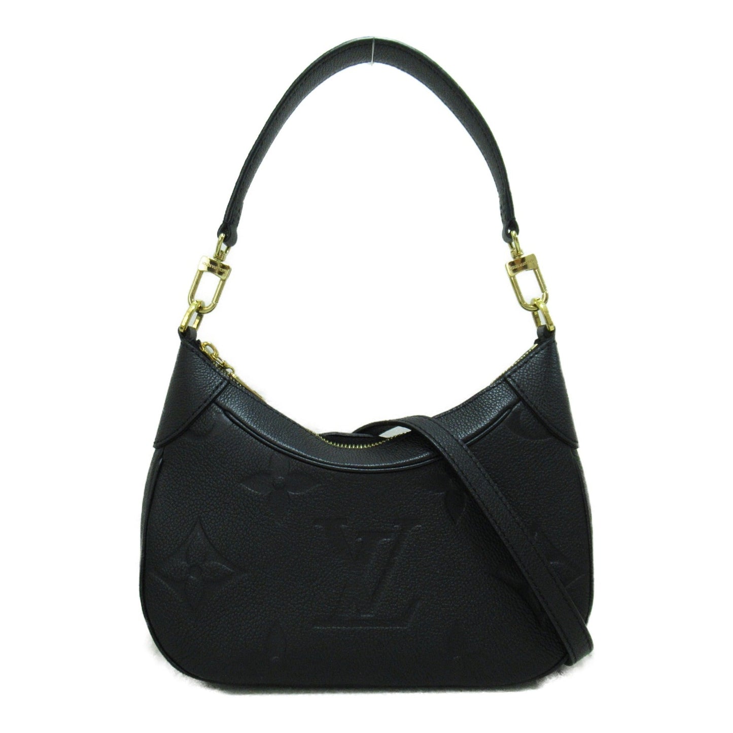LOUIS VUITTON Bagatelle NM Shoulder Bag Black Black Monogram empreinte leather M46002