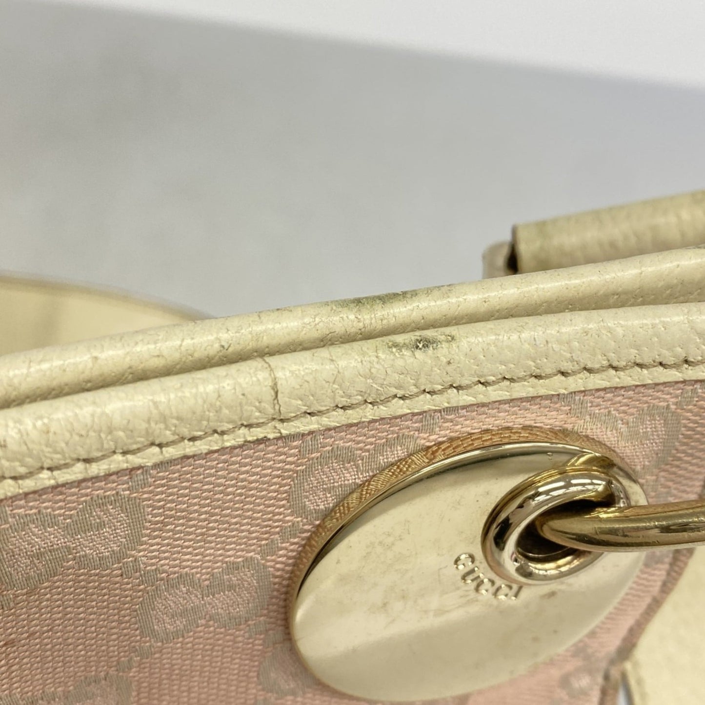 Gucci Pink Canvas Shoulder Bag ( )