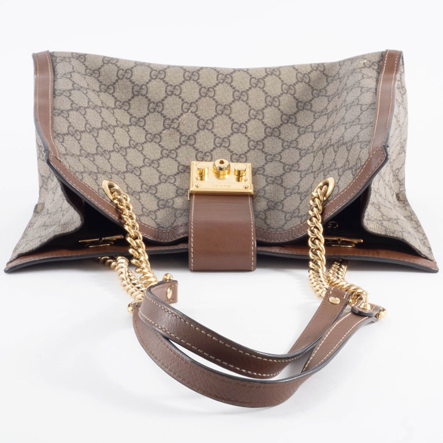 Gucci Beige Gg Supreme Leather Shoulder Bag ( )