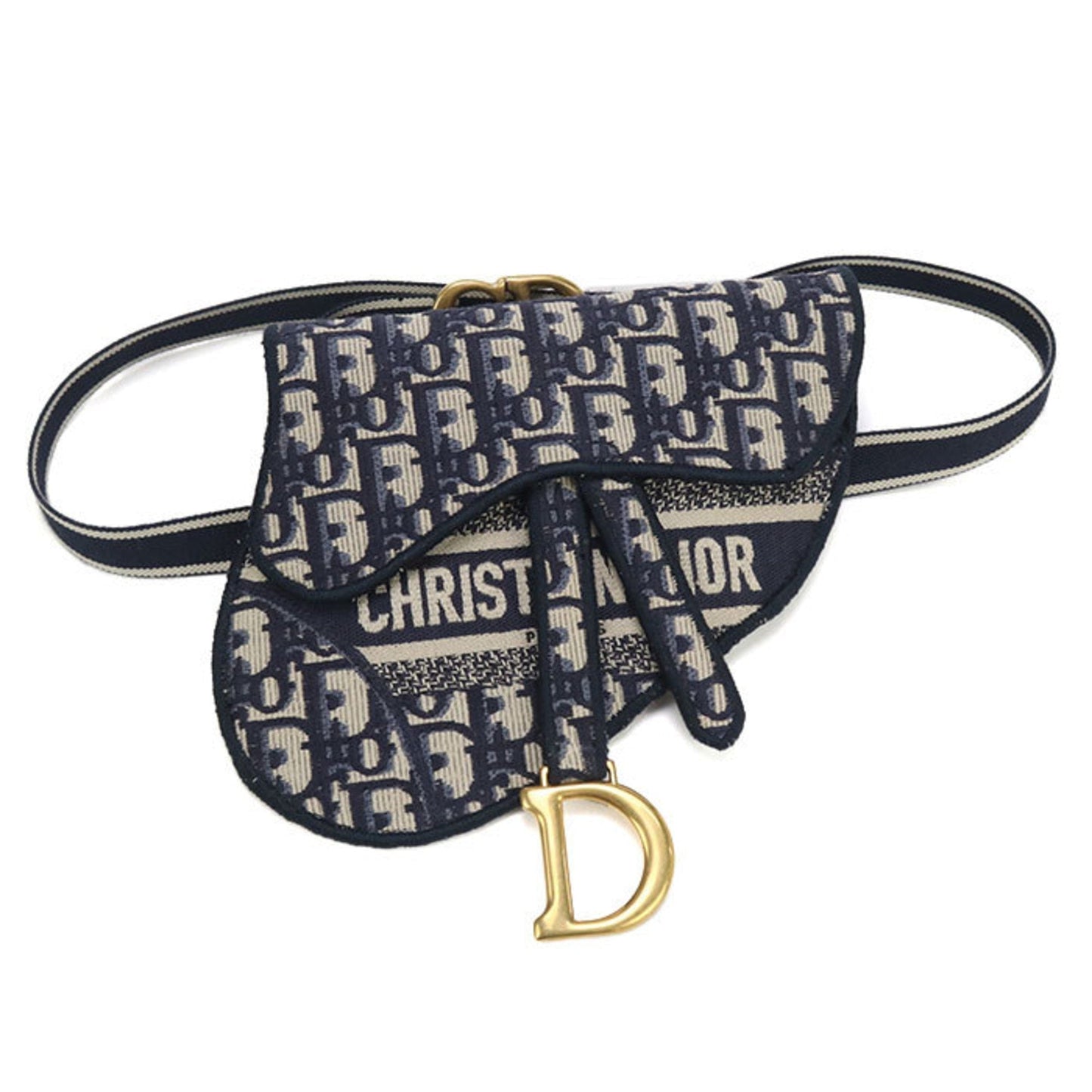 Christian Dior Navy Jacquard Fanny Pack ()