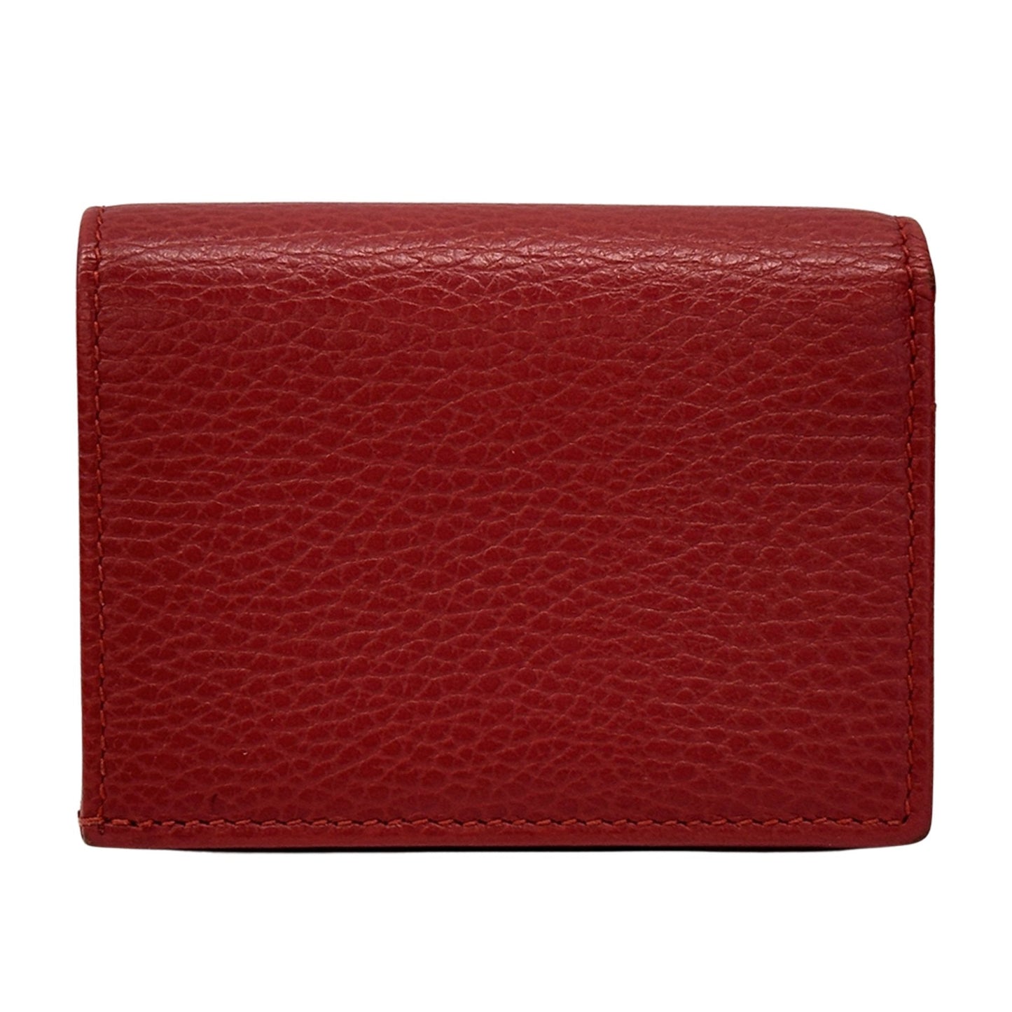 Gucci Red Color Leather Wallet (Bi-Fold) ( )