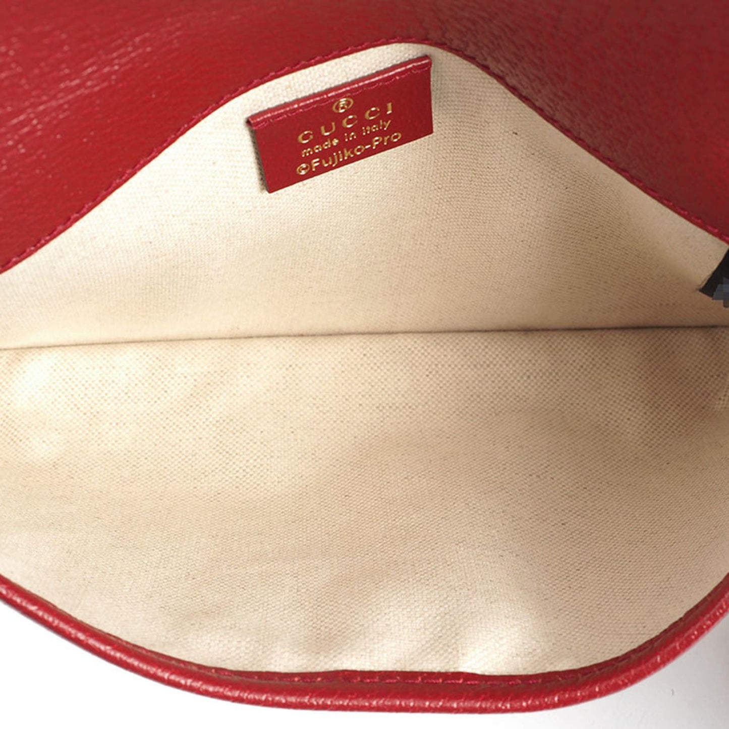 Gucci Beige Bordeaux Pvc Leather Sling Bag ( )
