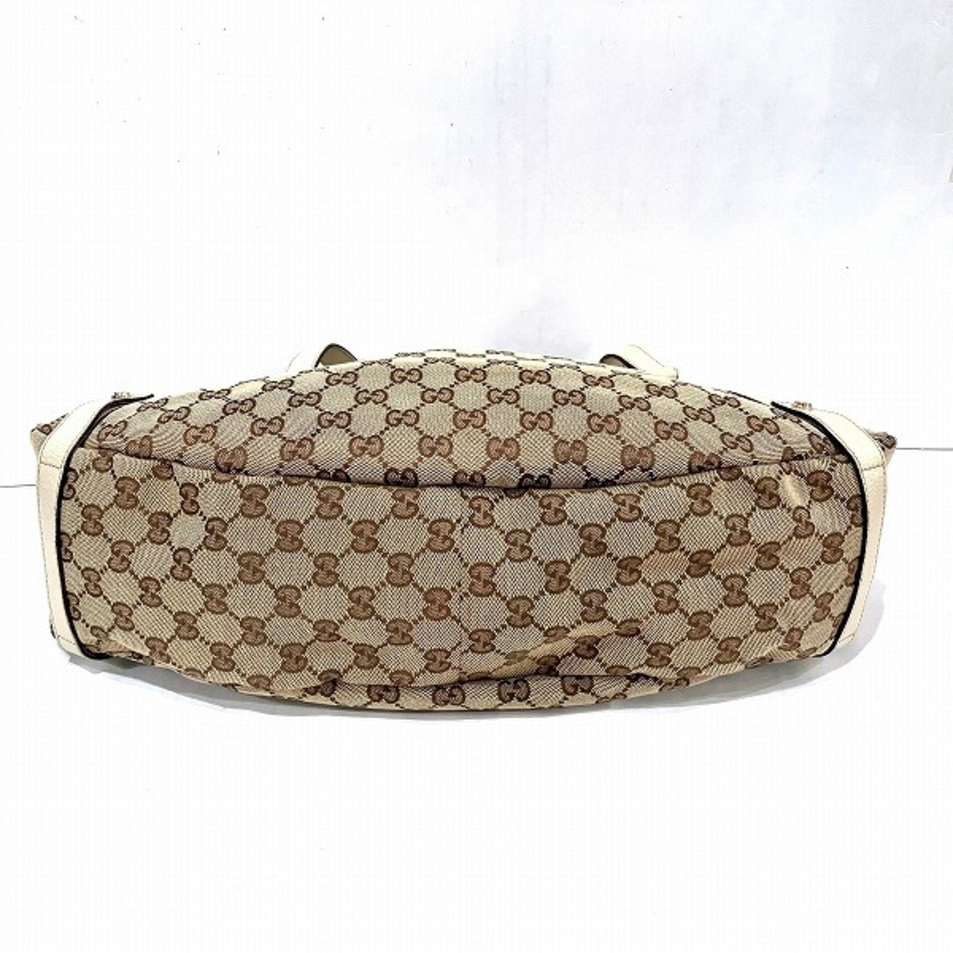 Gucci Leather Canvas Tote