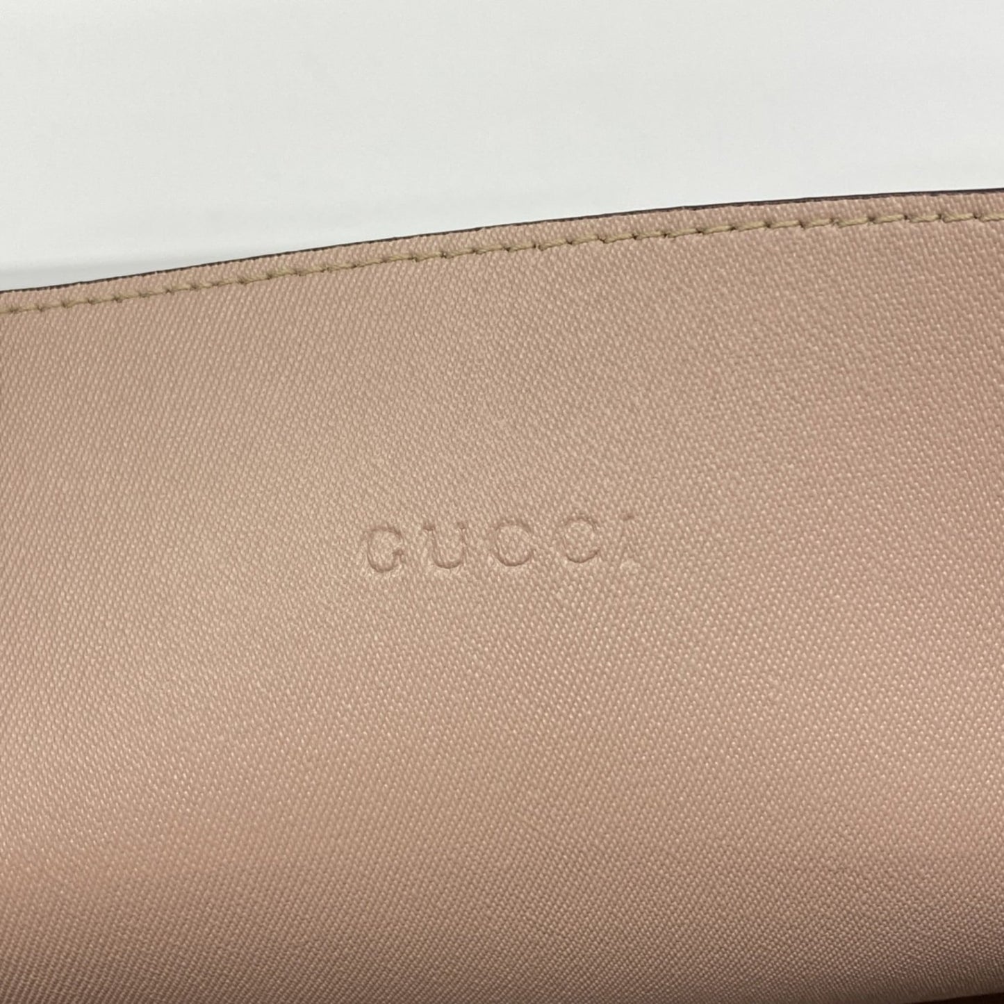 Gucci Beige Pink Pvc Tote Bag ( )