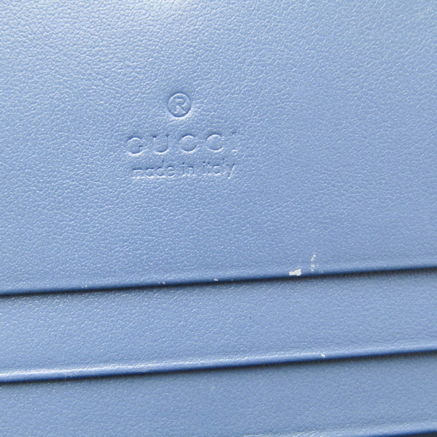 Gucci Blue Leather Wallet (Bi-Fold) ( )