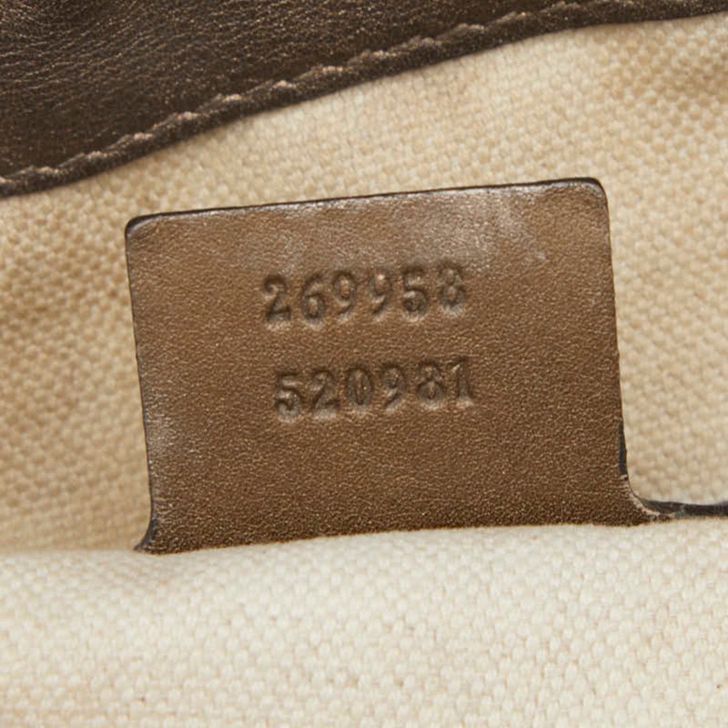 Gucci Brown Canvas Leather Shoulder Bag ( )