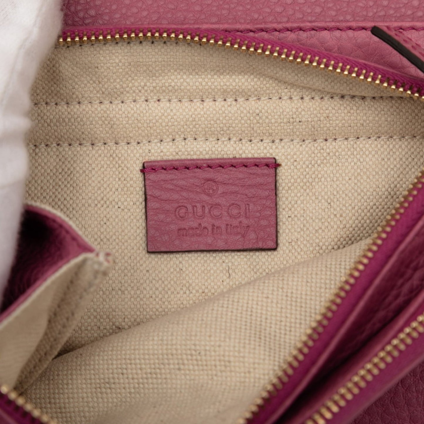 Gucci Pink Leather Shoulder Bag ( )