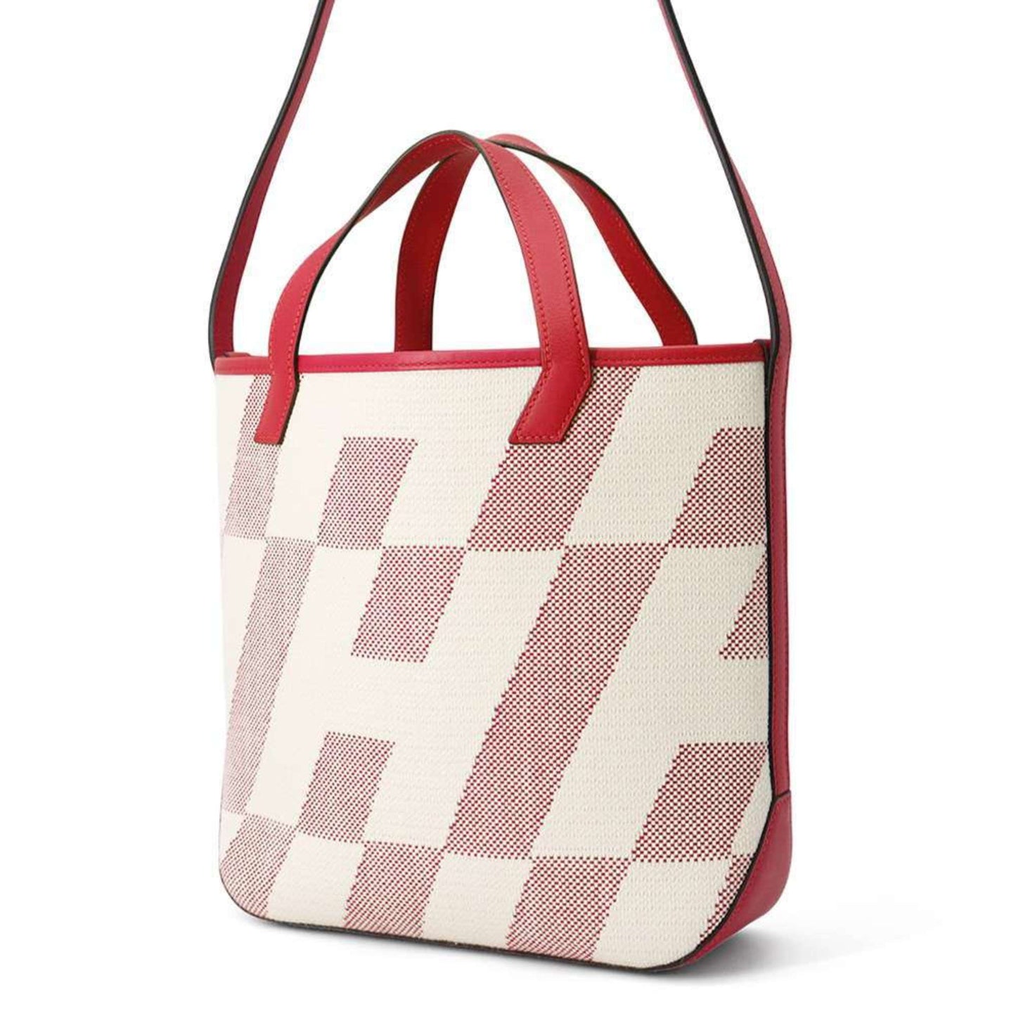 Hermes Kara Swift Leather Toile H Handbag Tote Bag ( )
