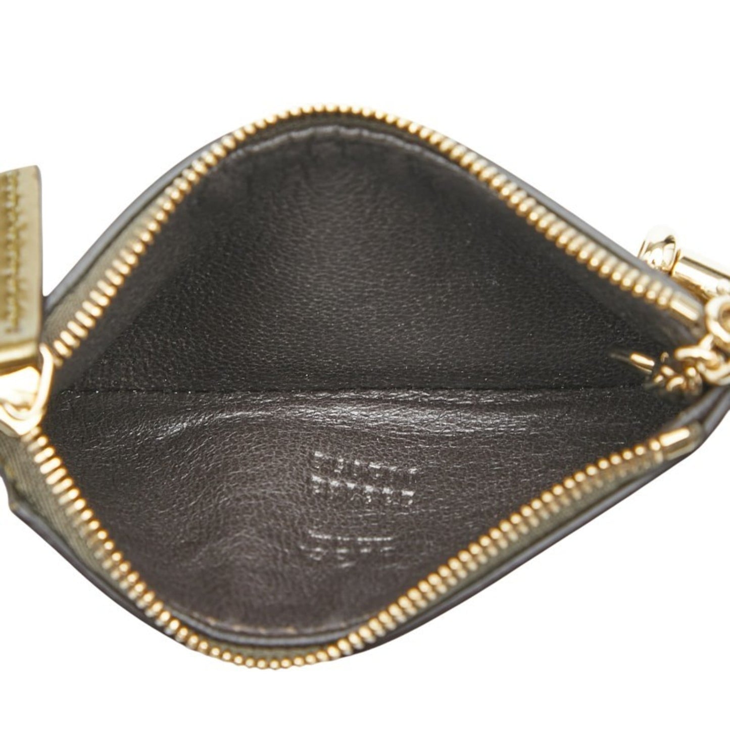 Gucci Gold Patent Leather Micro Gg Leather Coin Purse/Coin Case ( )