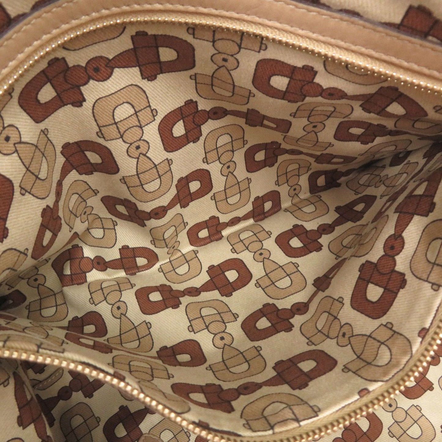 Gucci Beige Leather Handbag Tote Bag ( )