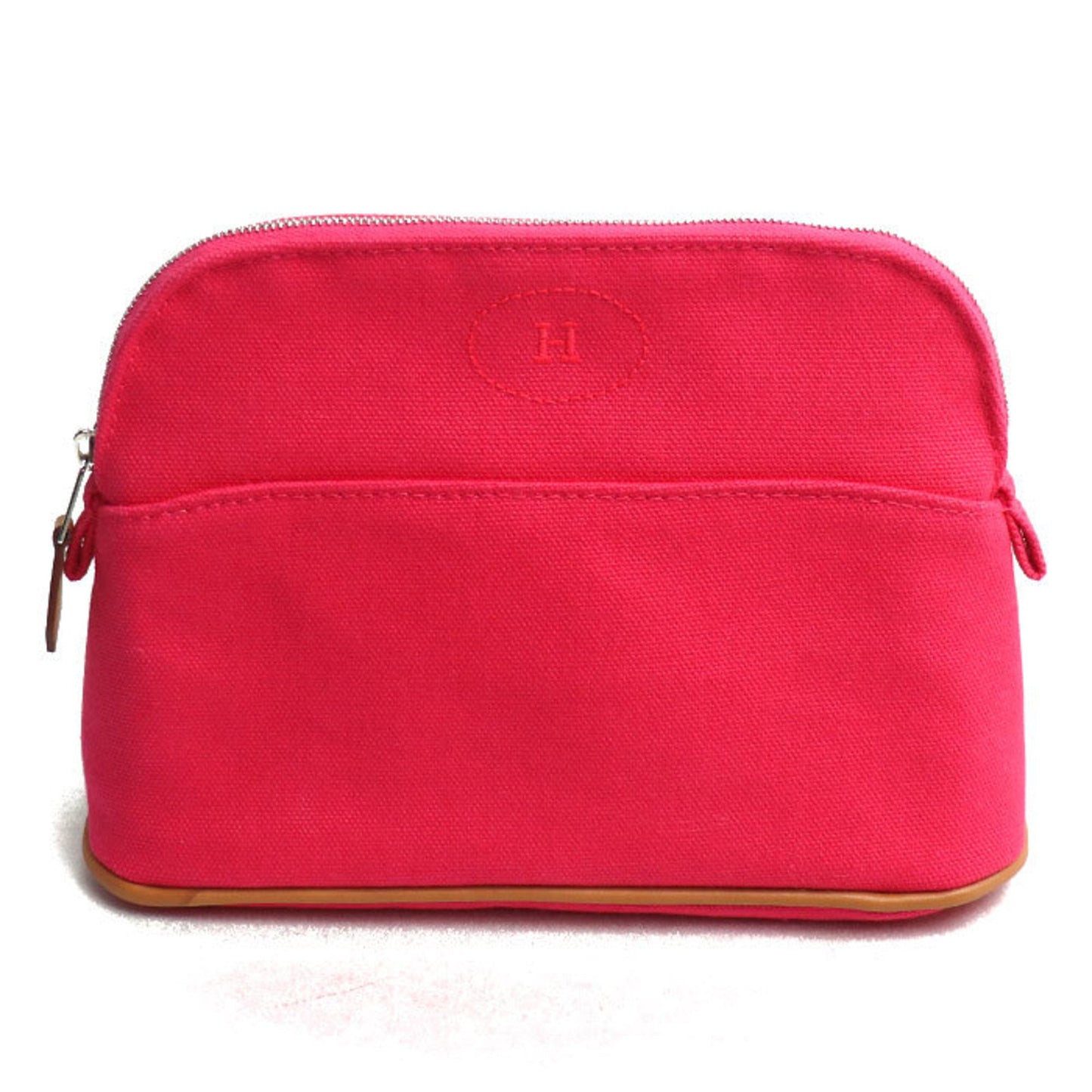Hermes Pink Cotton Canvas Pouch ( )