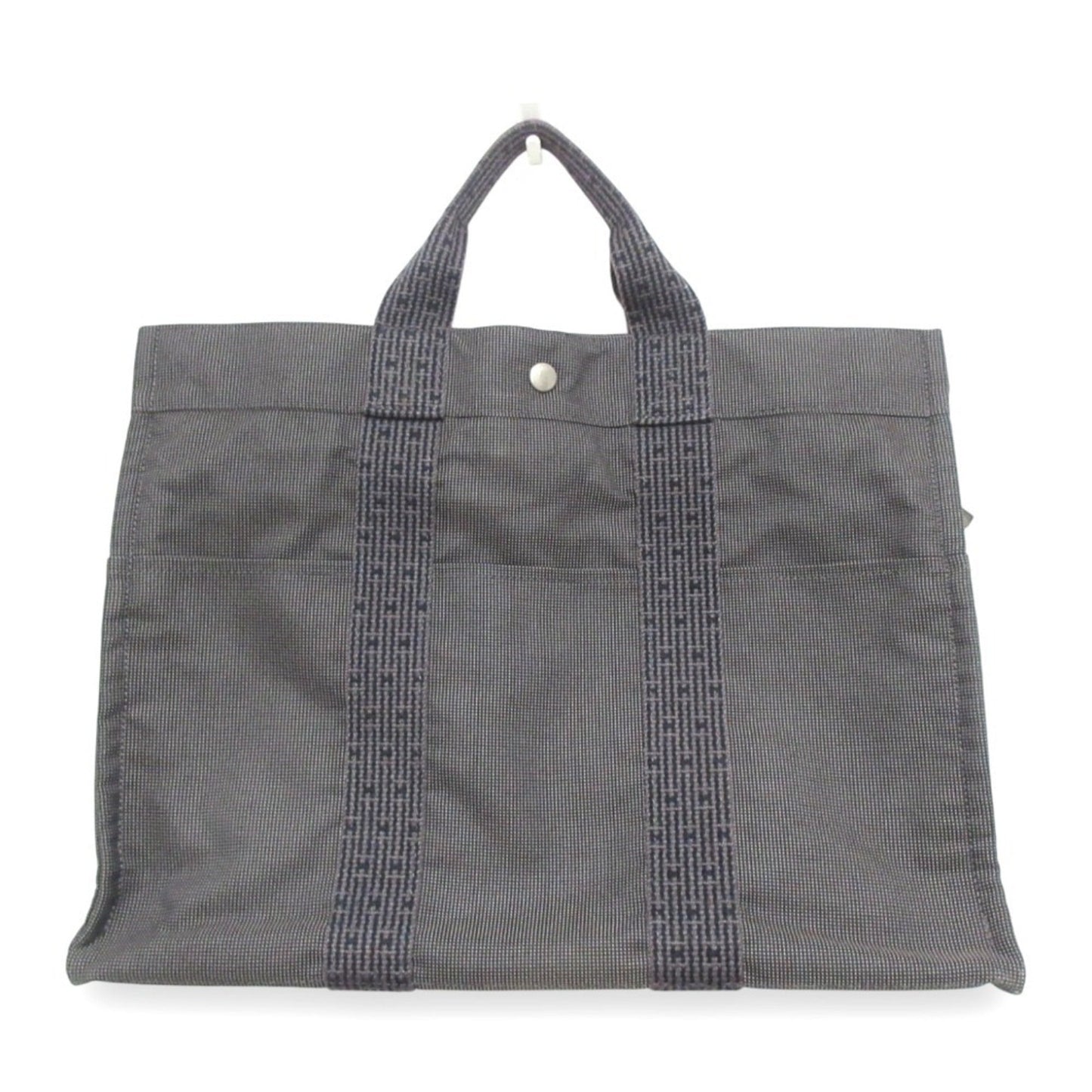 Hermes Gray Canvas Tote Bag ( )
