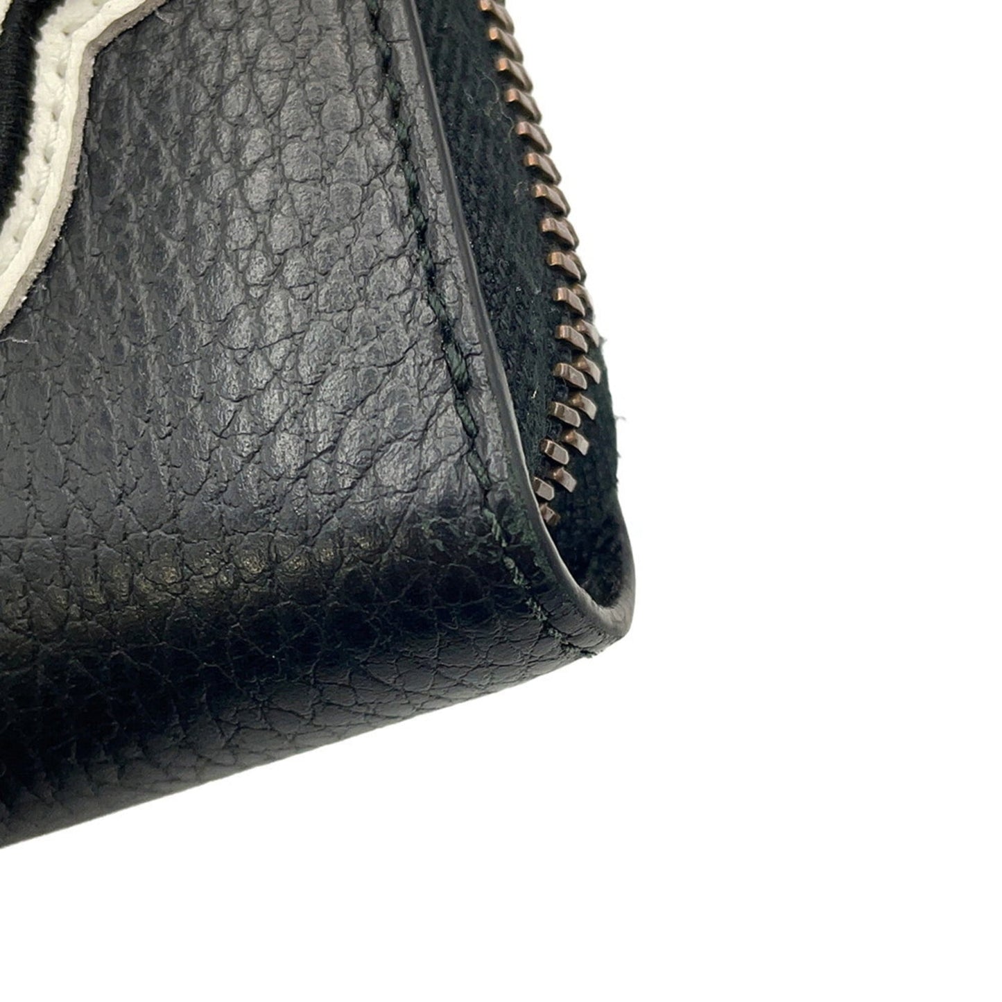 Gucci Black Multi-Color Leather Long Wallet (Bi-Fold) ( )