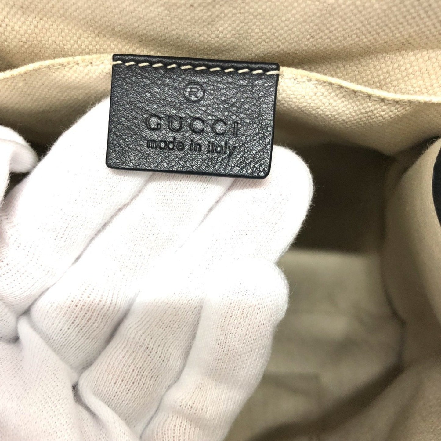 Gucci Black Leather Backpack ( )