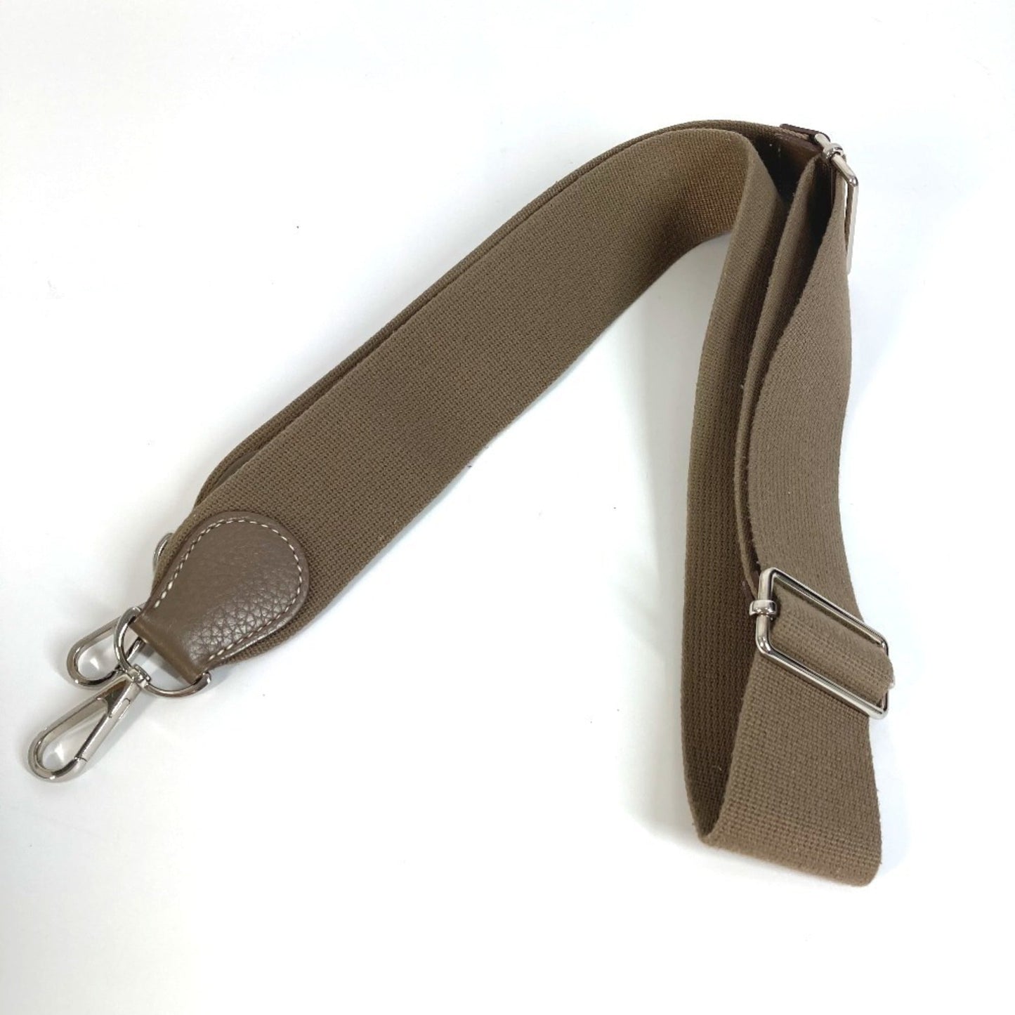 Hermes Etoupe Gray Gray Taurillon Clemence Leather Shoulder Bag ( )