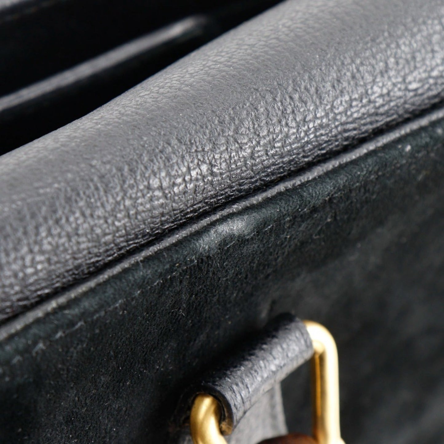 Gucci Black Suede Tote Bag ( )