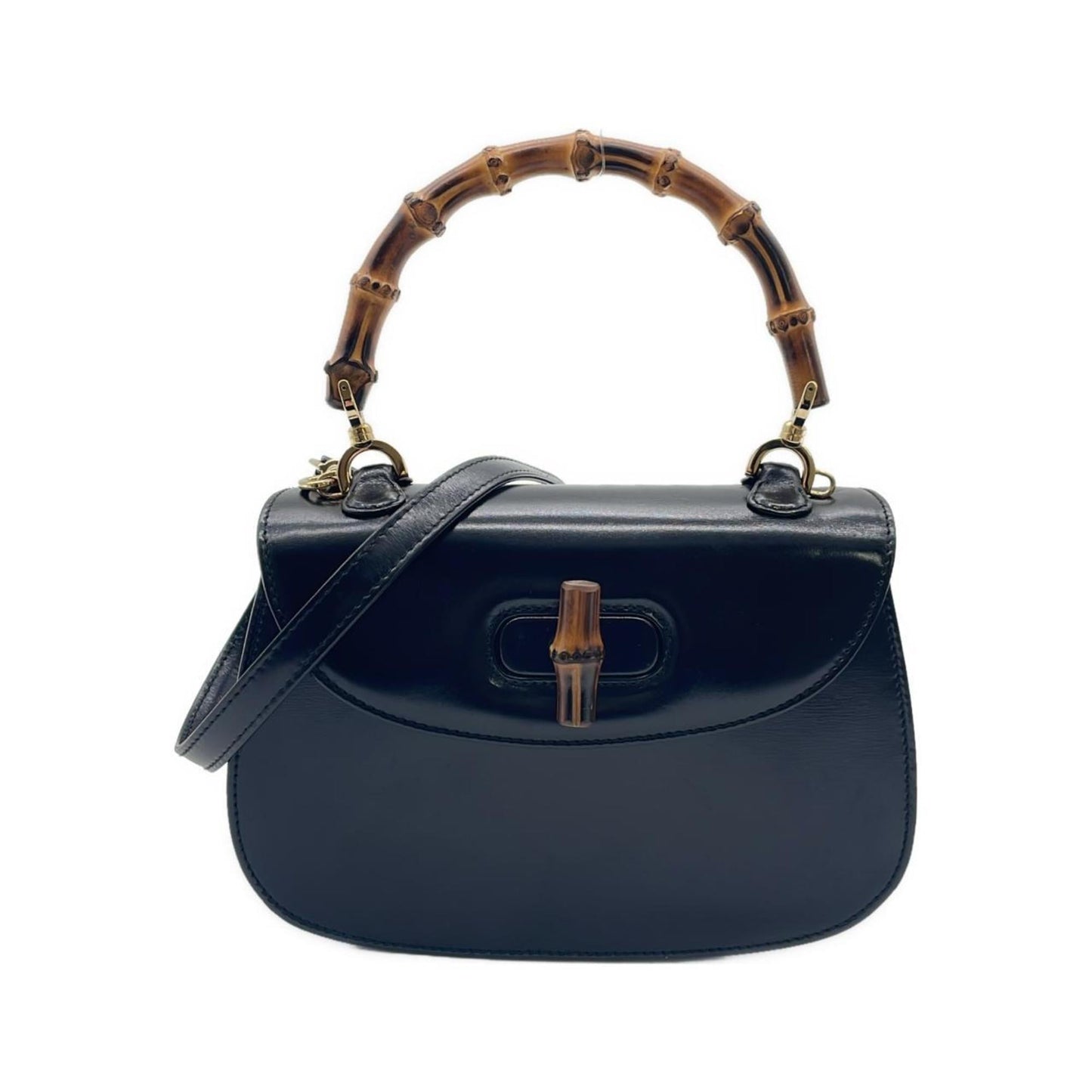Gucci Black Leather Handbag ( )