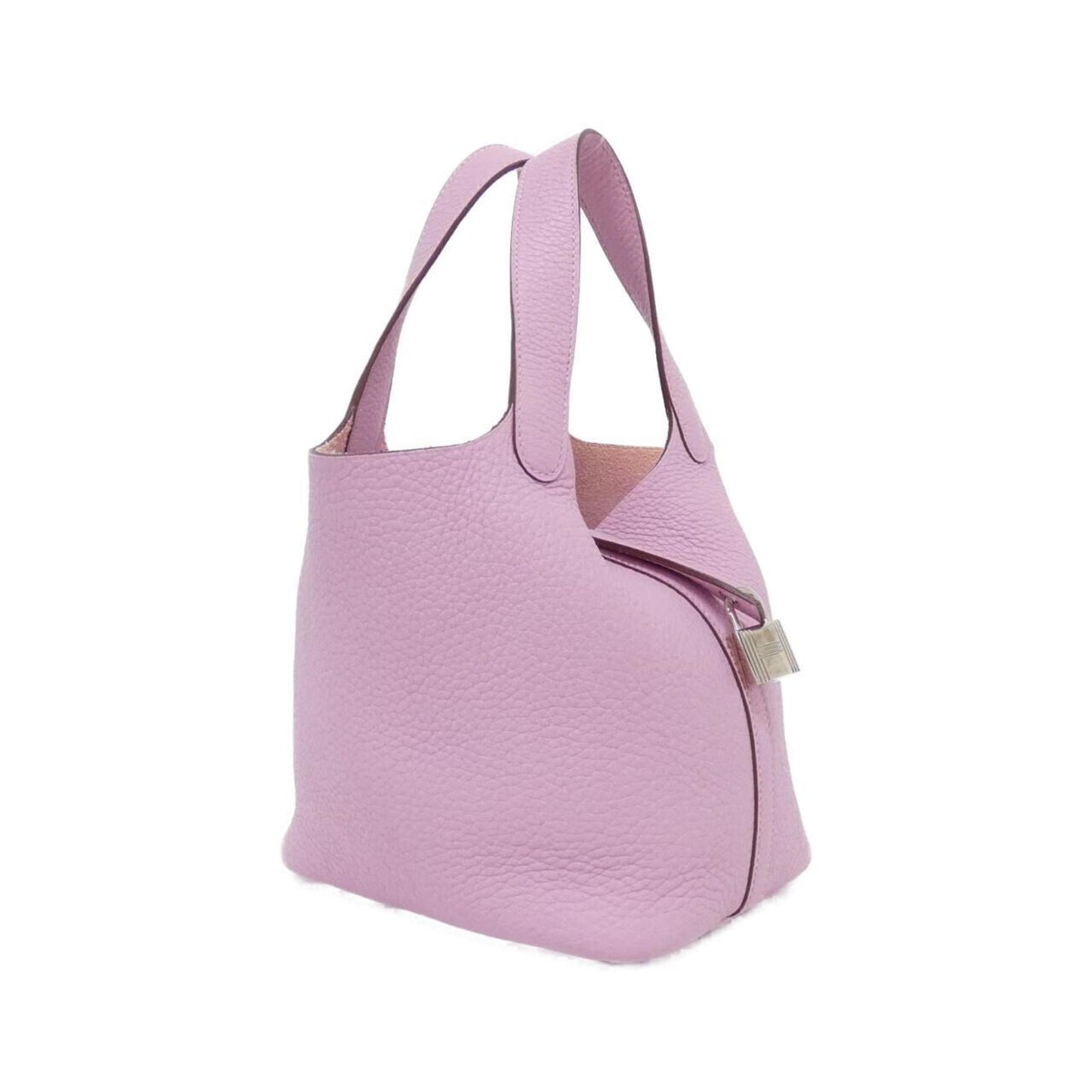 Hermes Pink Taurillon Clemence Leather Handbag ( )