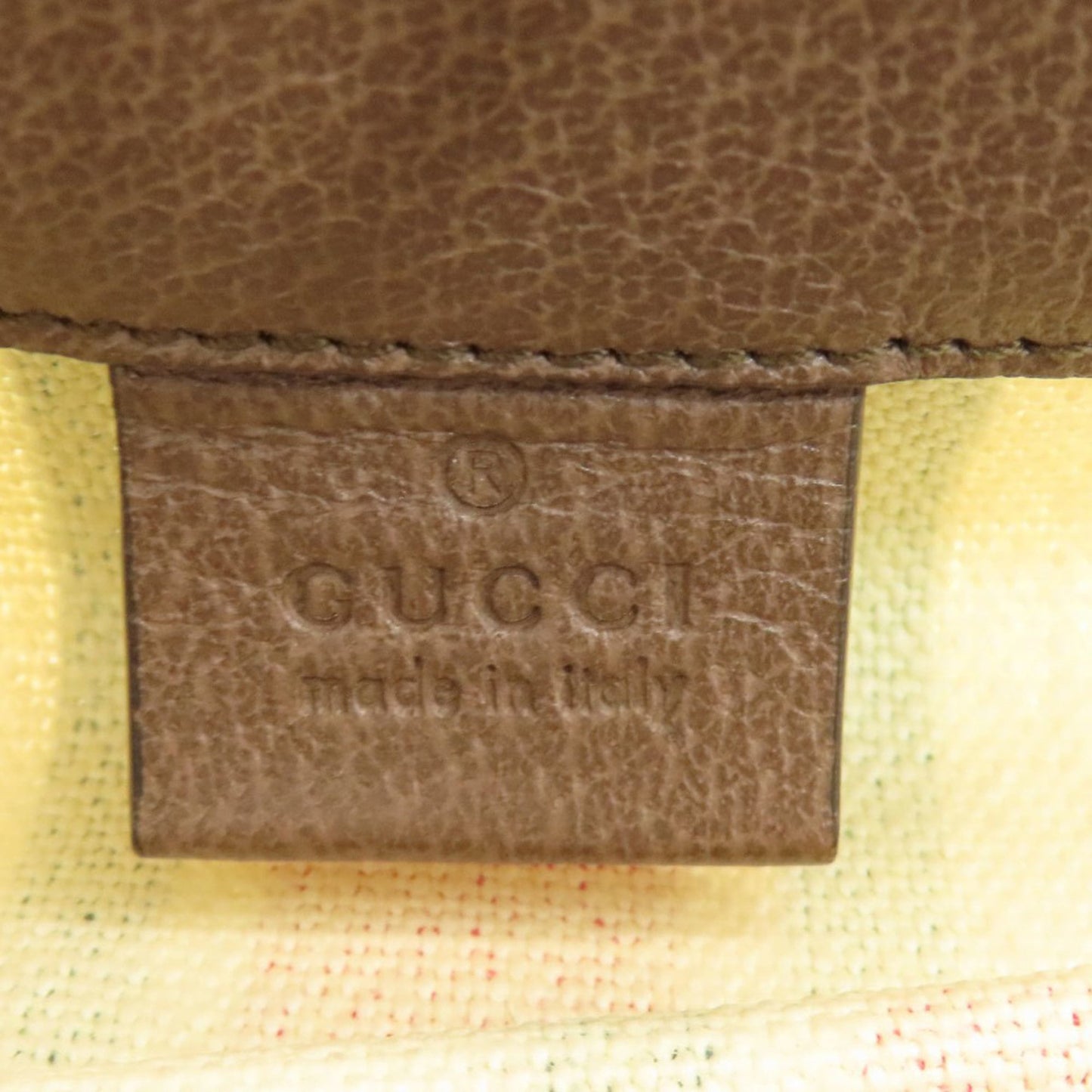Gucci Beige Brown Canvas Handbag ( )