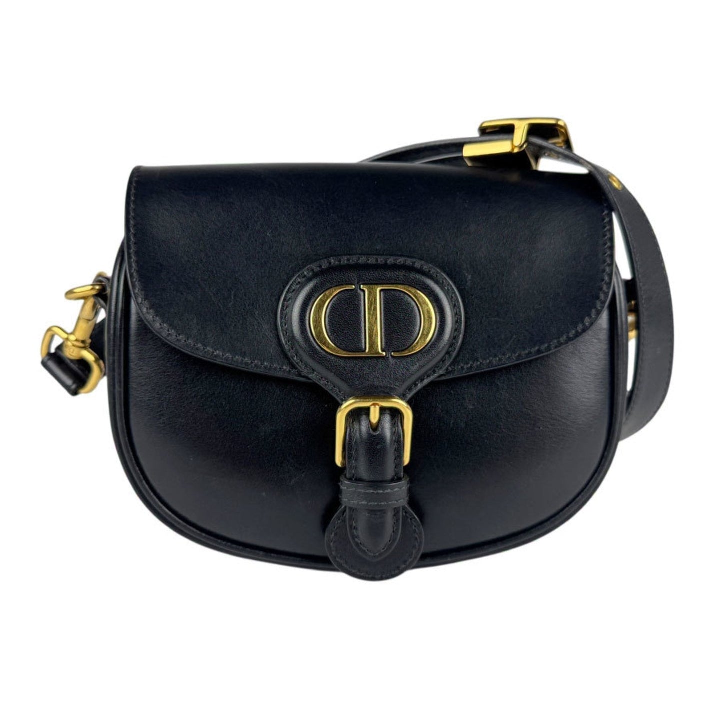 Christian Dior Black Leather Shoulder Bag ()