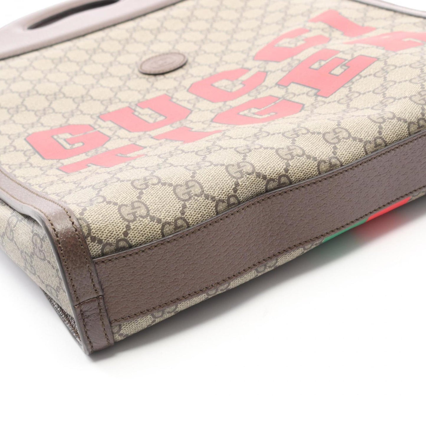 Gucci Beige Brown Multi-Color Gg Supreme Tote Bag ( )