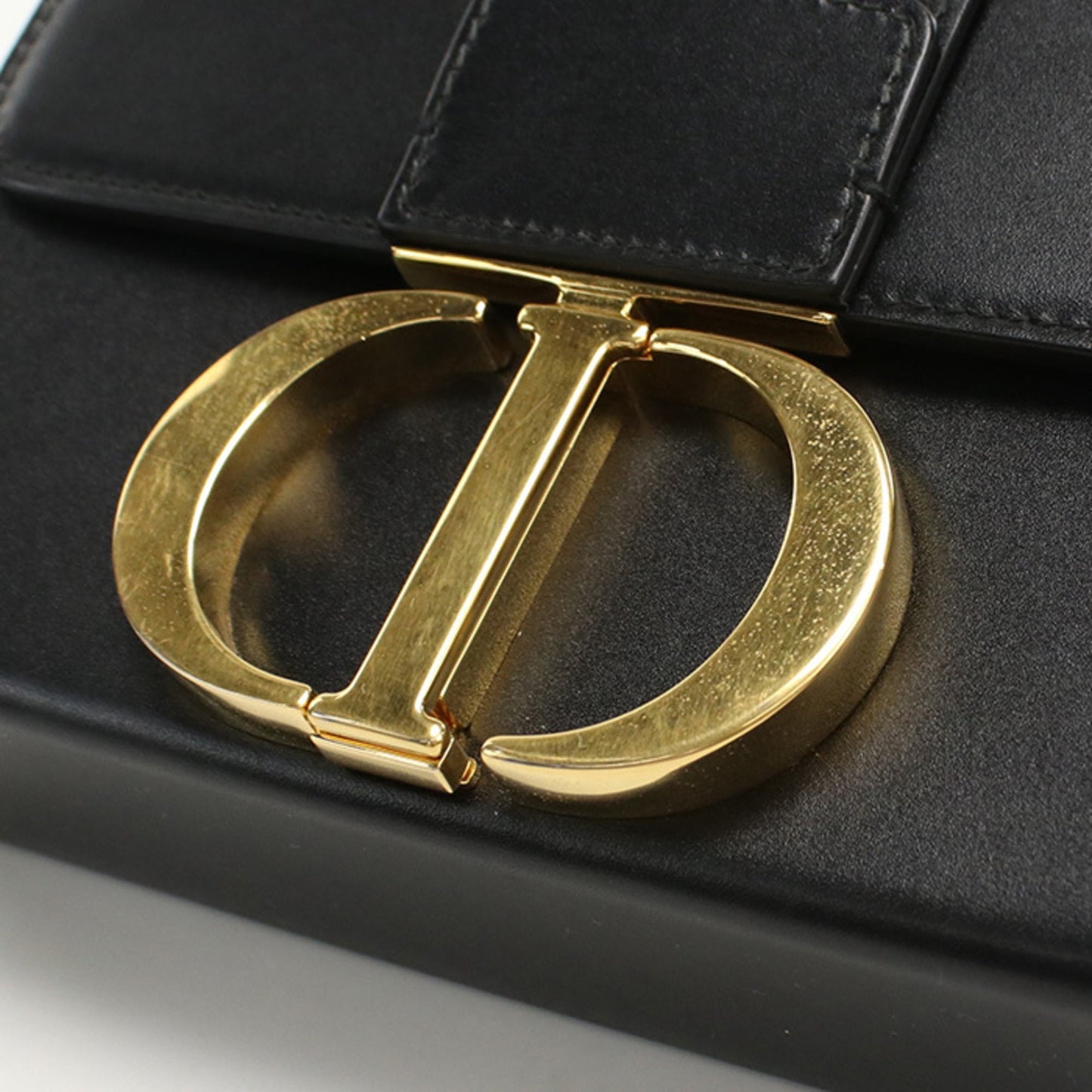 Christian Dior Black Leather Shoulder Bag ()