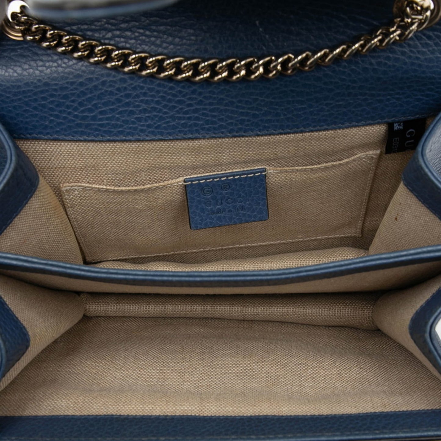 Gucci Blue Leather Shoulder Bag ( )