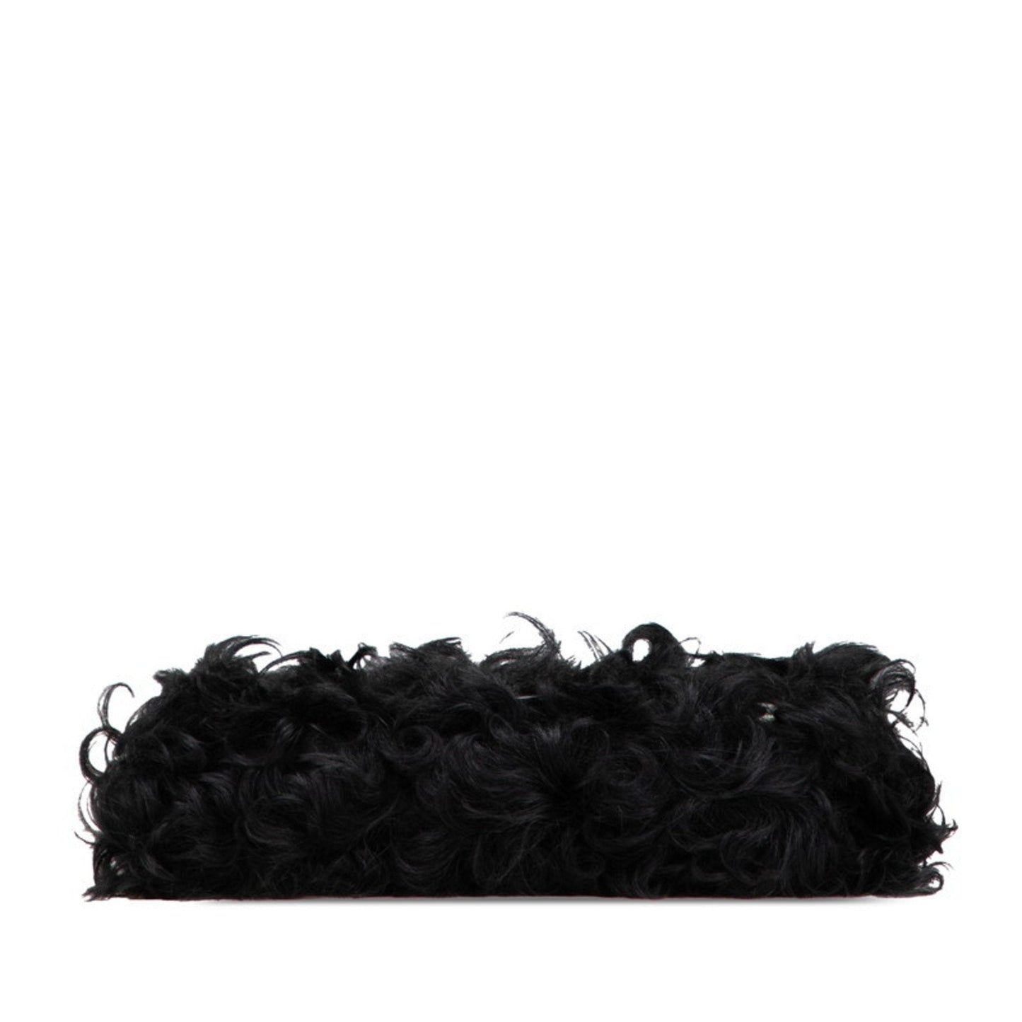 Gucci Black White Faux Fur Leather Handbag Shoulder Bag ( )