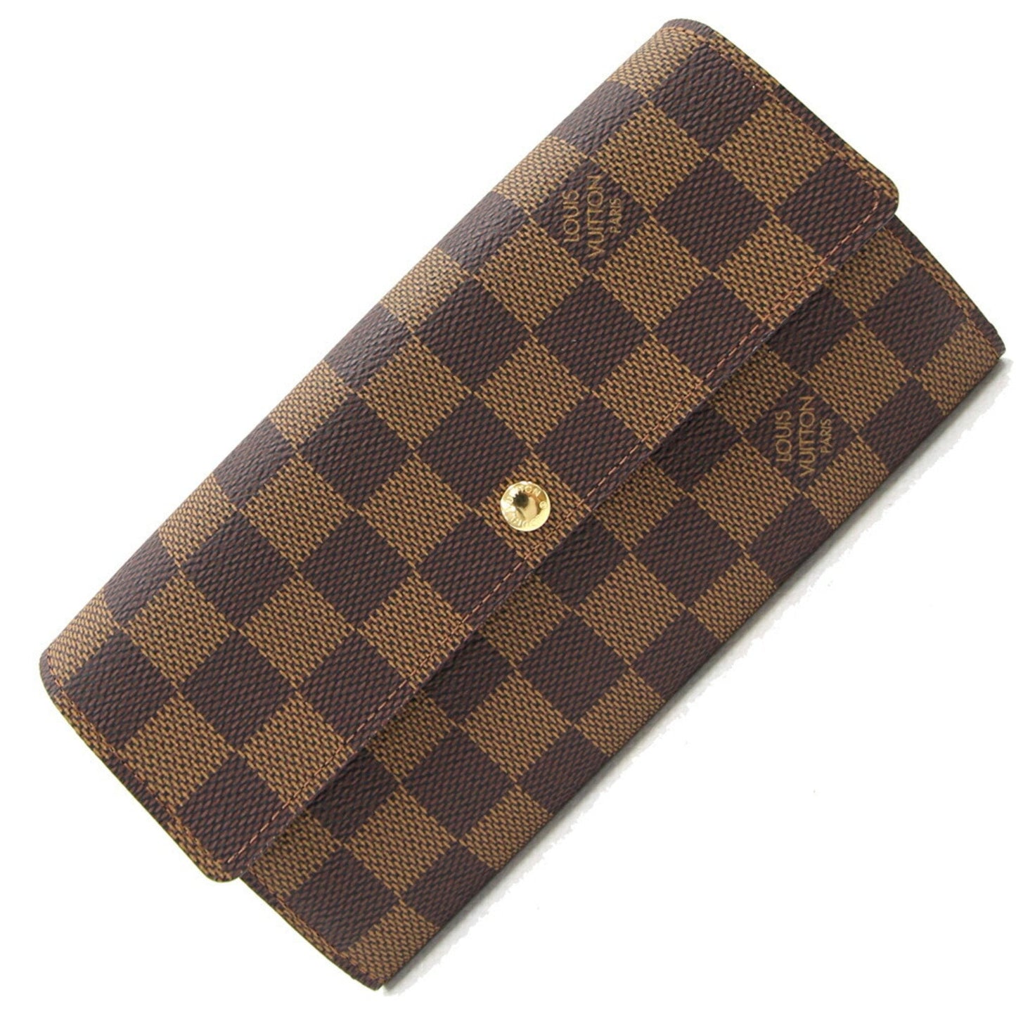 LOUIS VUITTON Bifold Long Wallet Damier Portefeuille Sarah N61734 Men's Women's