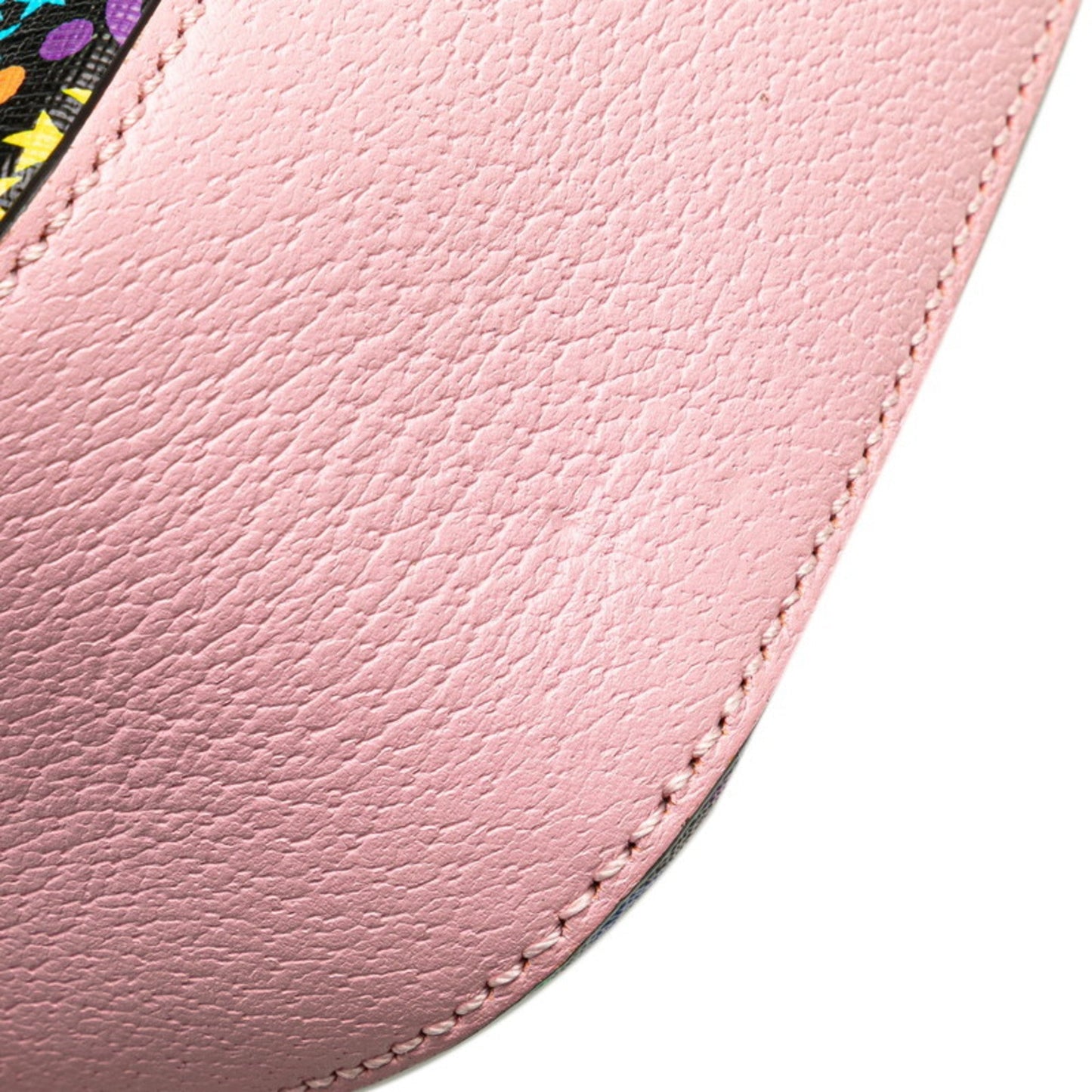 Gucci Black Multi-Color Pink Pvc Leather Shoulder Bag ( )