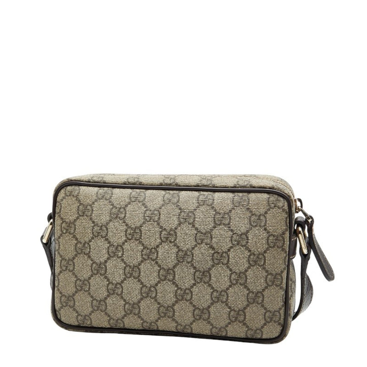 Gucci Beige Brown Pvc Leather Shoulder Bag ( )