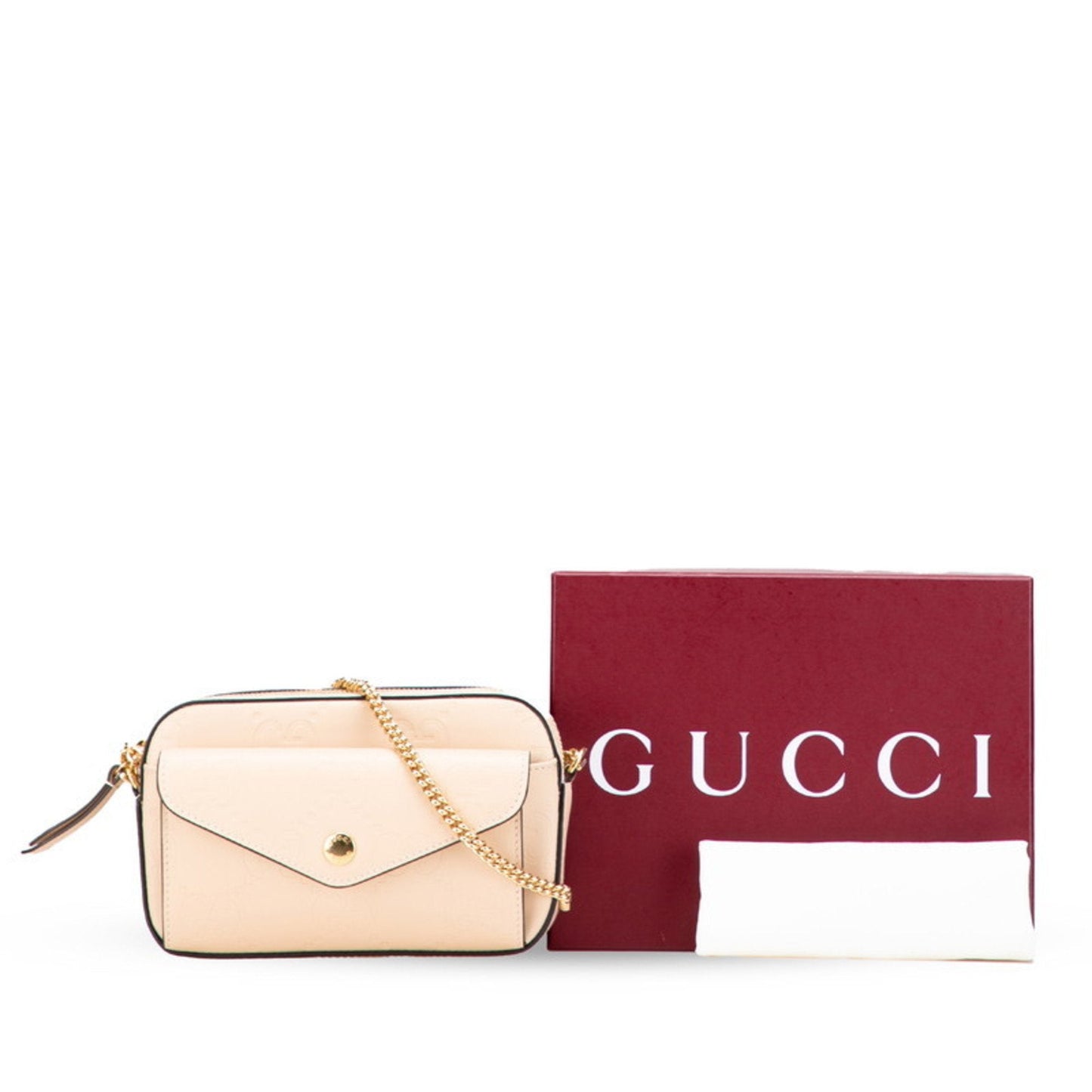 Gucci Beige Leather Shoulder Bag ( )