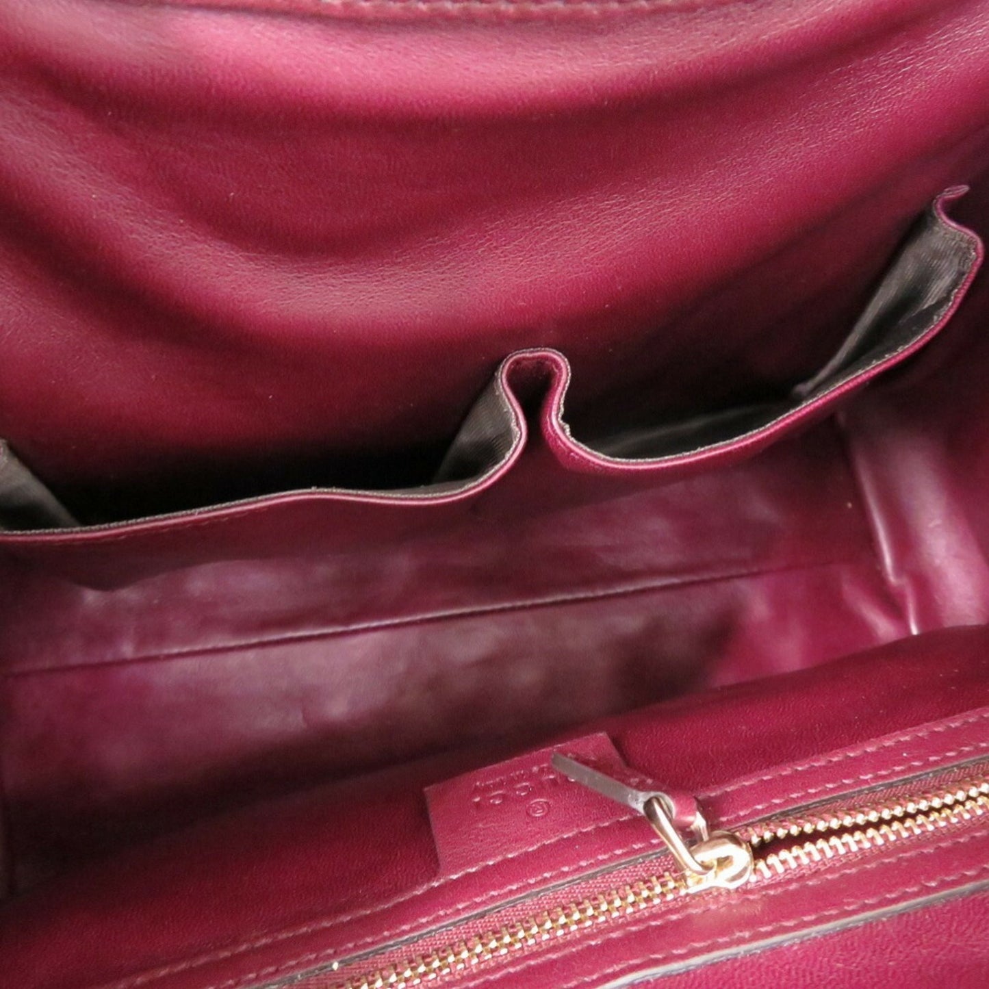 Gucci Purple Leather Tote Bag ( )