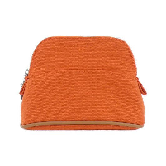 Hermes Orange Canvas Pouch ( )
