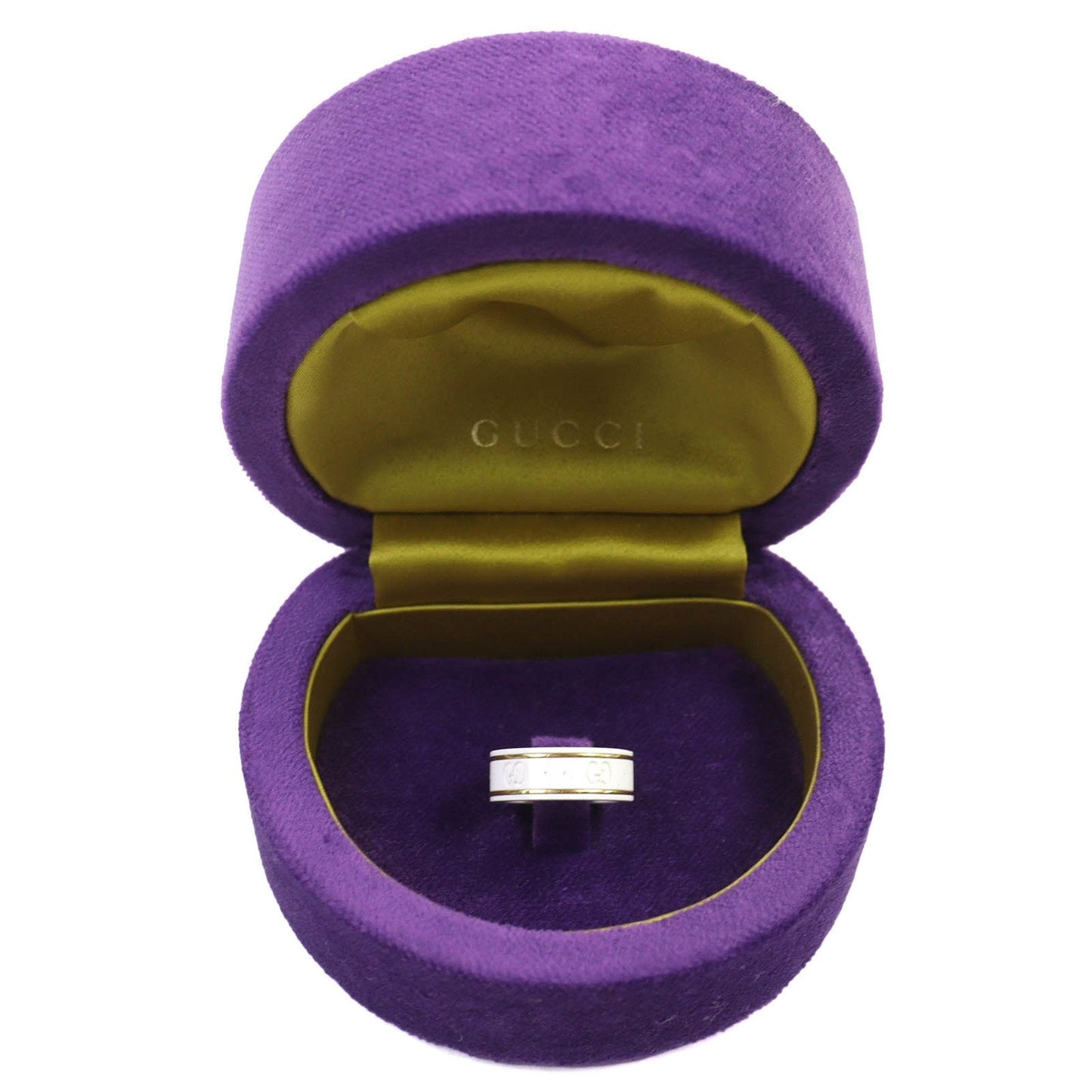 Gucci White Ceramic Band Ring ( )