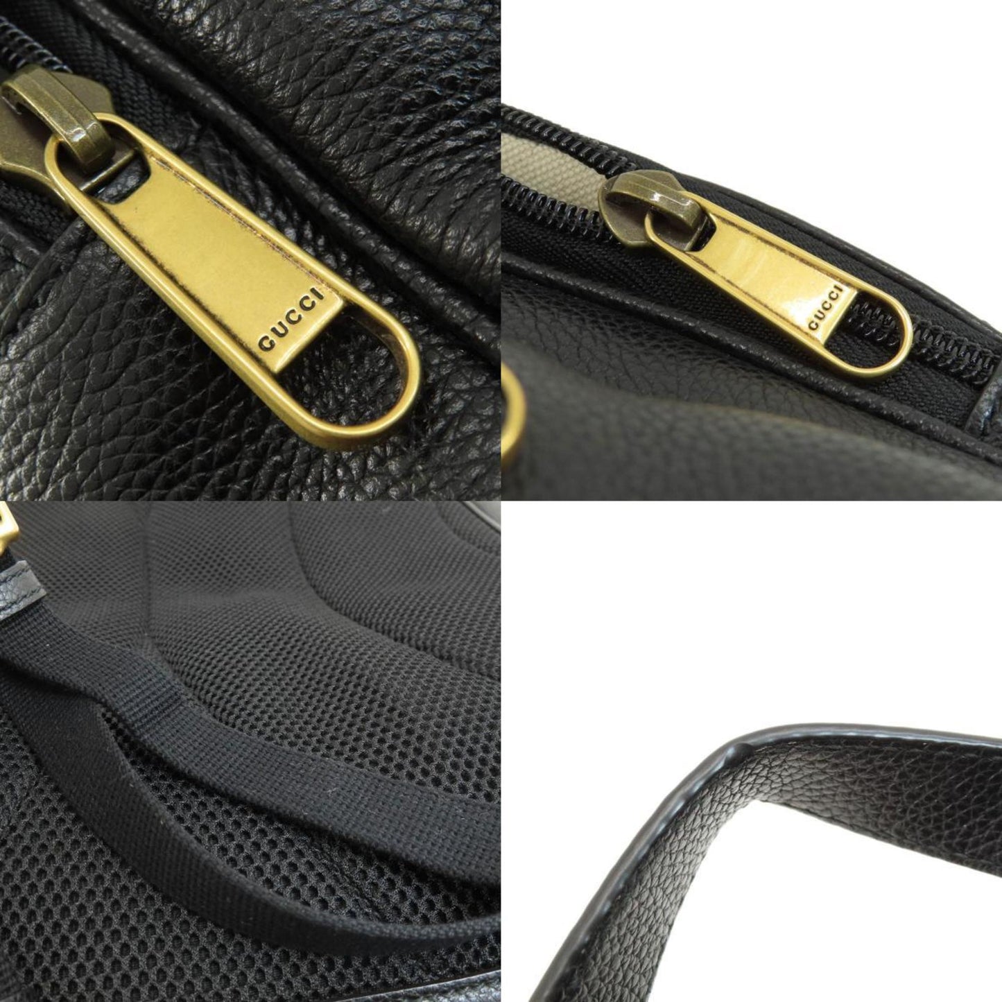Gucci Black Leather Backpack ( )
