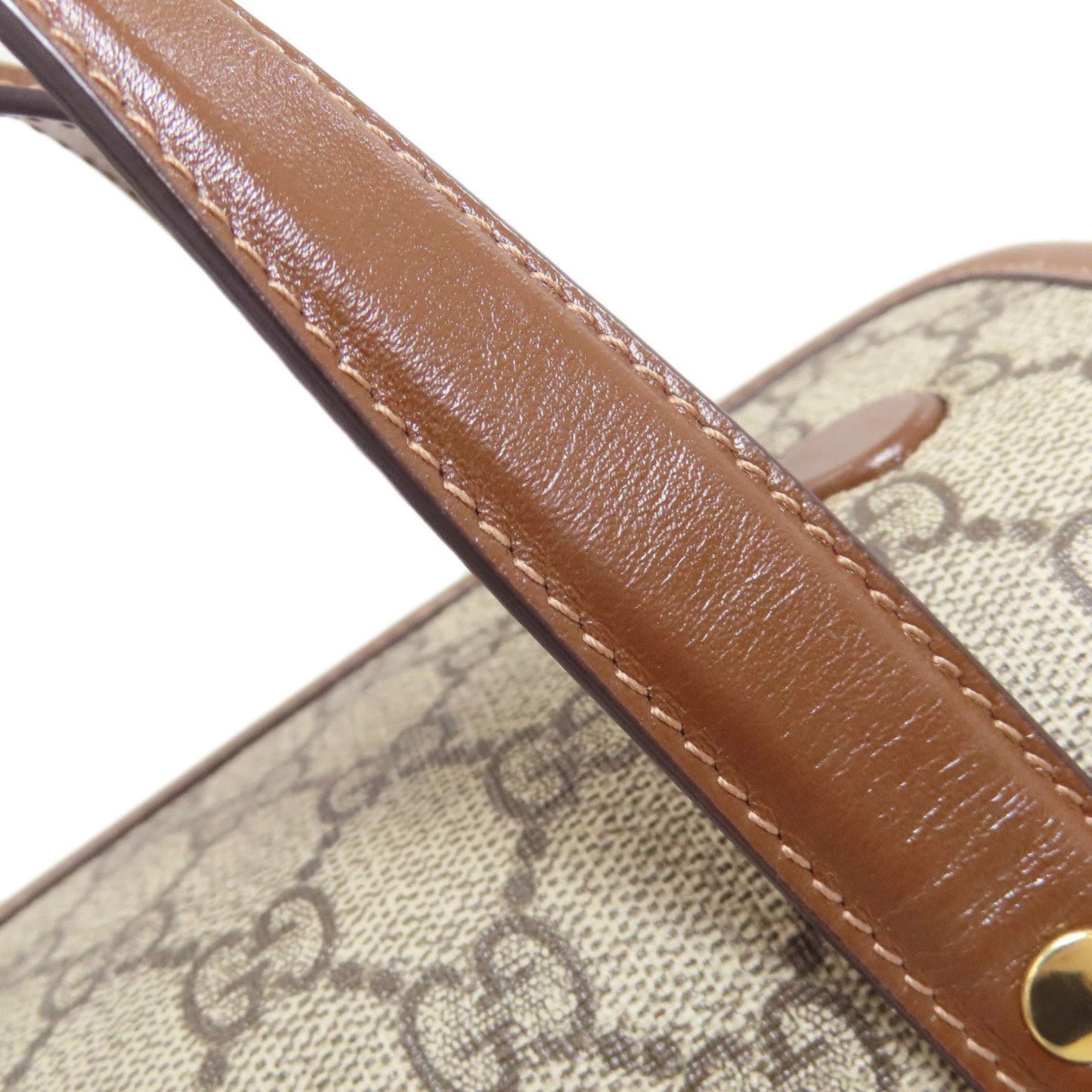 Gucci Brown Pvc Leather Handbag ( )