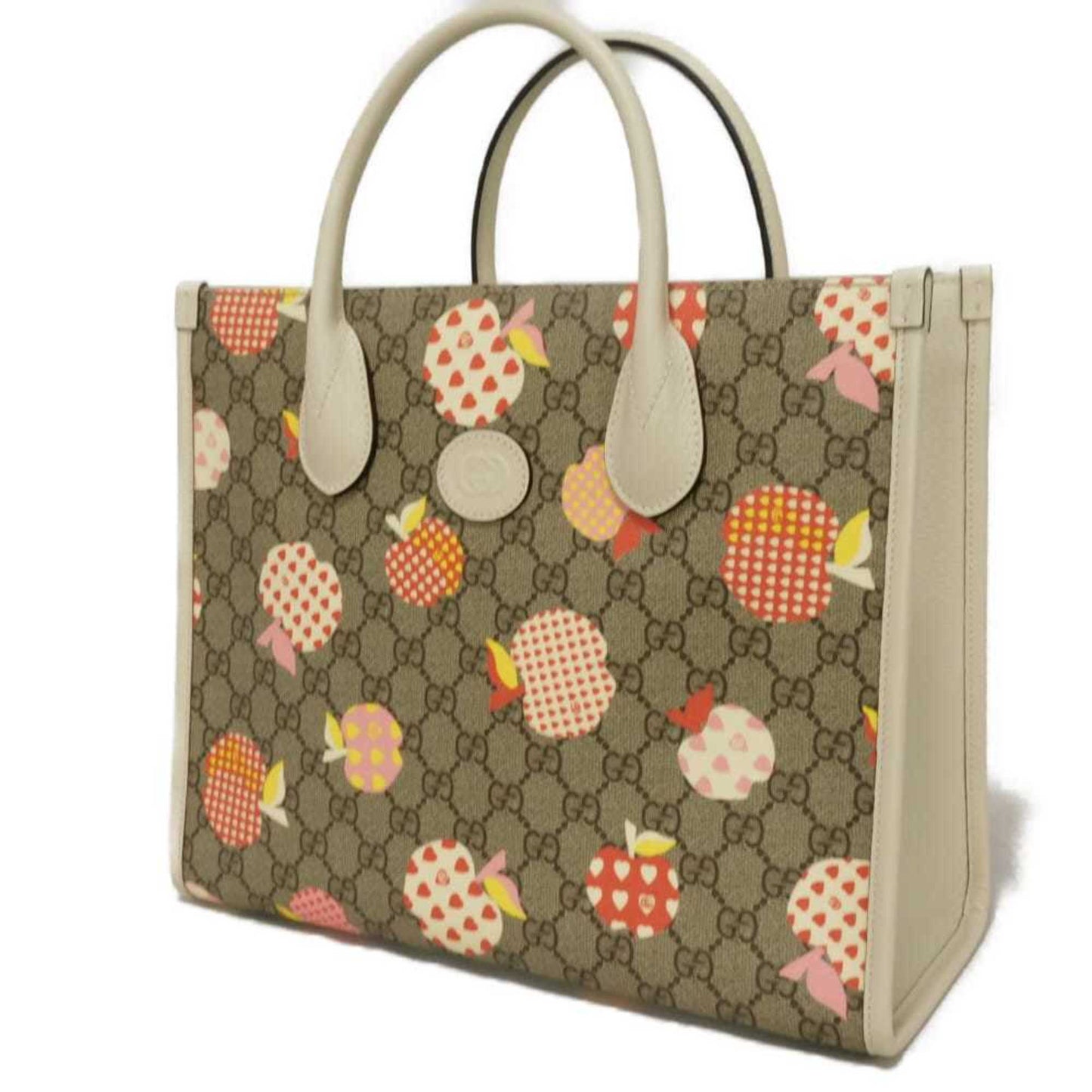 Gucci Beige Gg Supreme Leather Shoulder Bag Tote Bag ( )