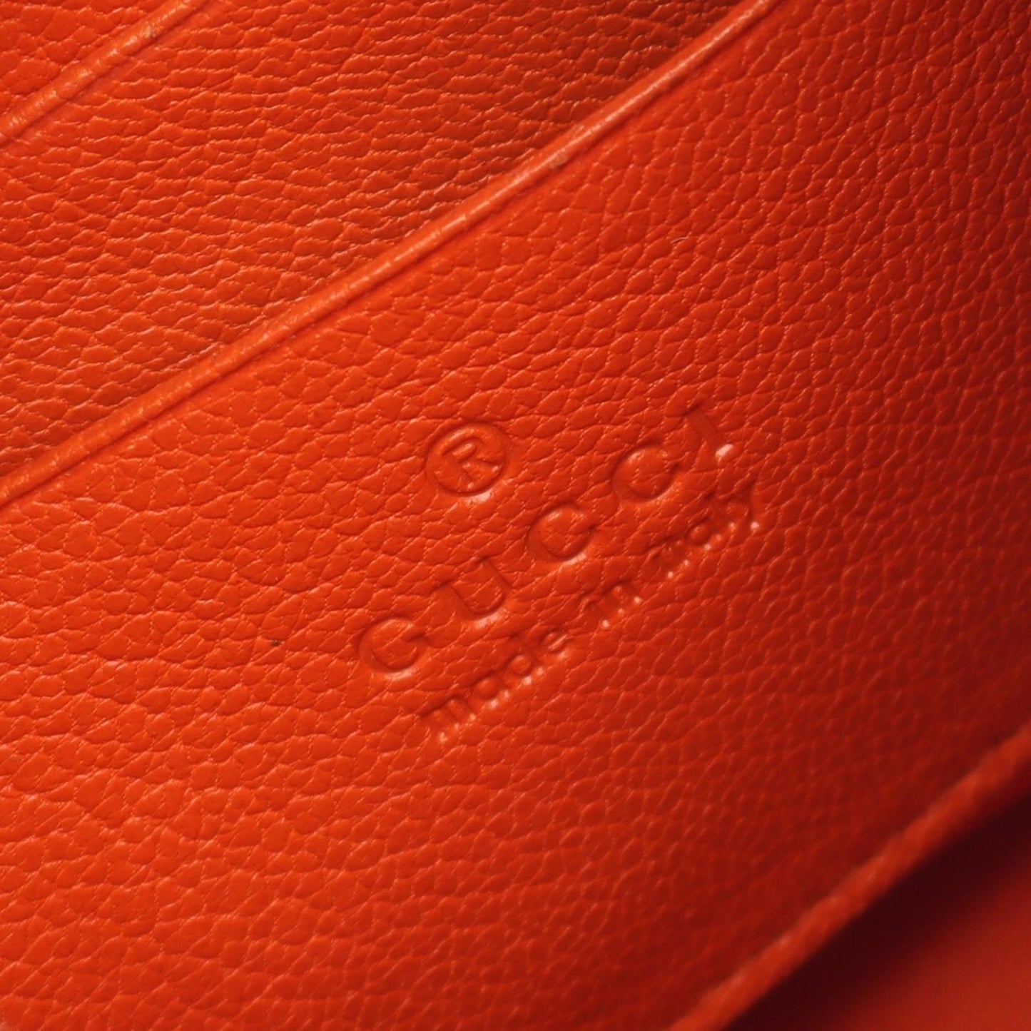 Gucci Orange Leather Shoulder Bag ( )