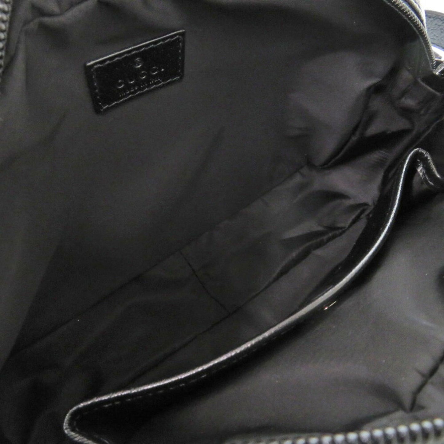 Gucci Black Gg Crystal Leather Shoulder Bag ( )