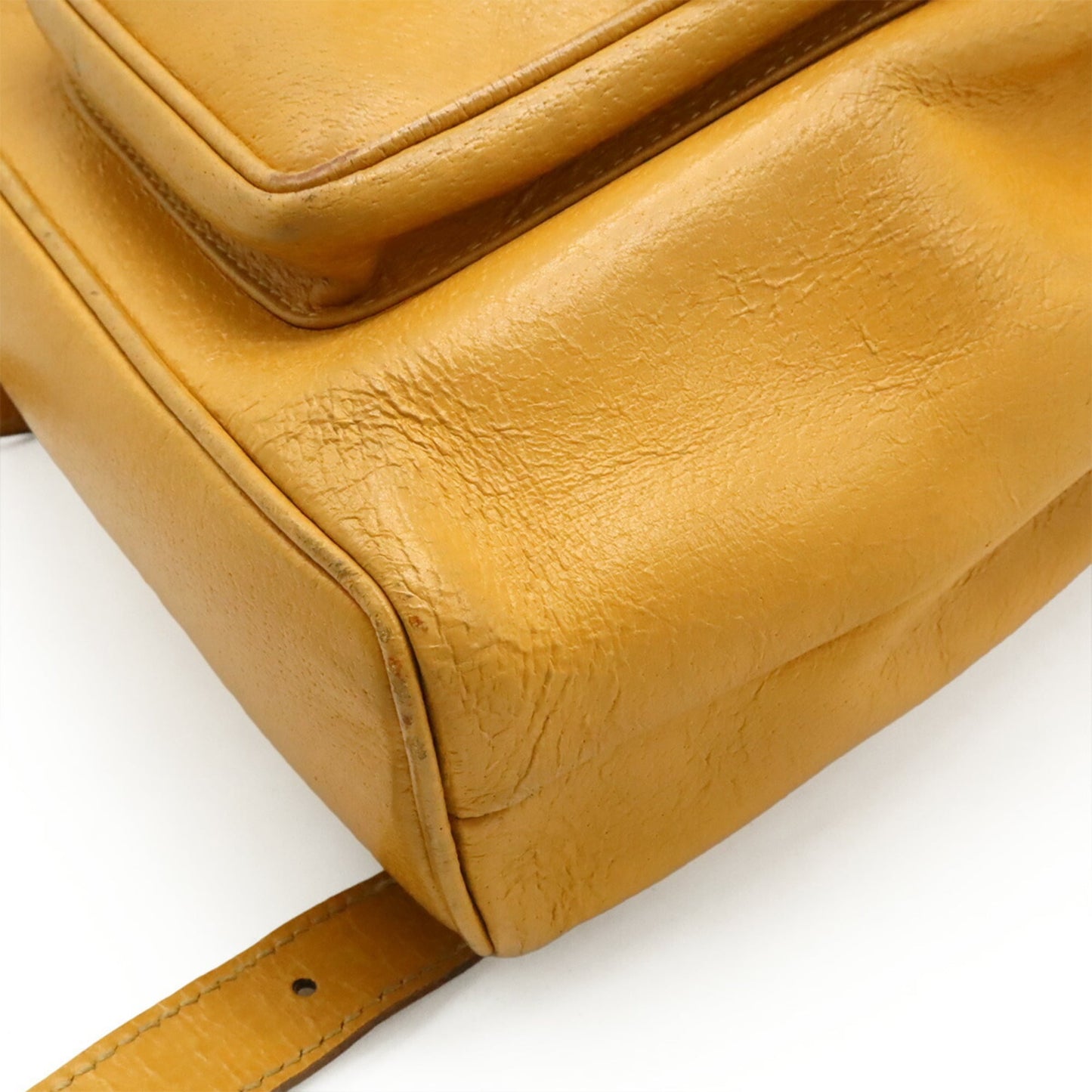 Gucci Beige Light Brown Bamboo Leather Backpack Shoulder Bag ( )