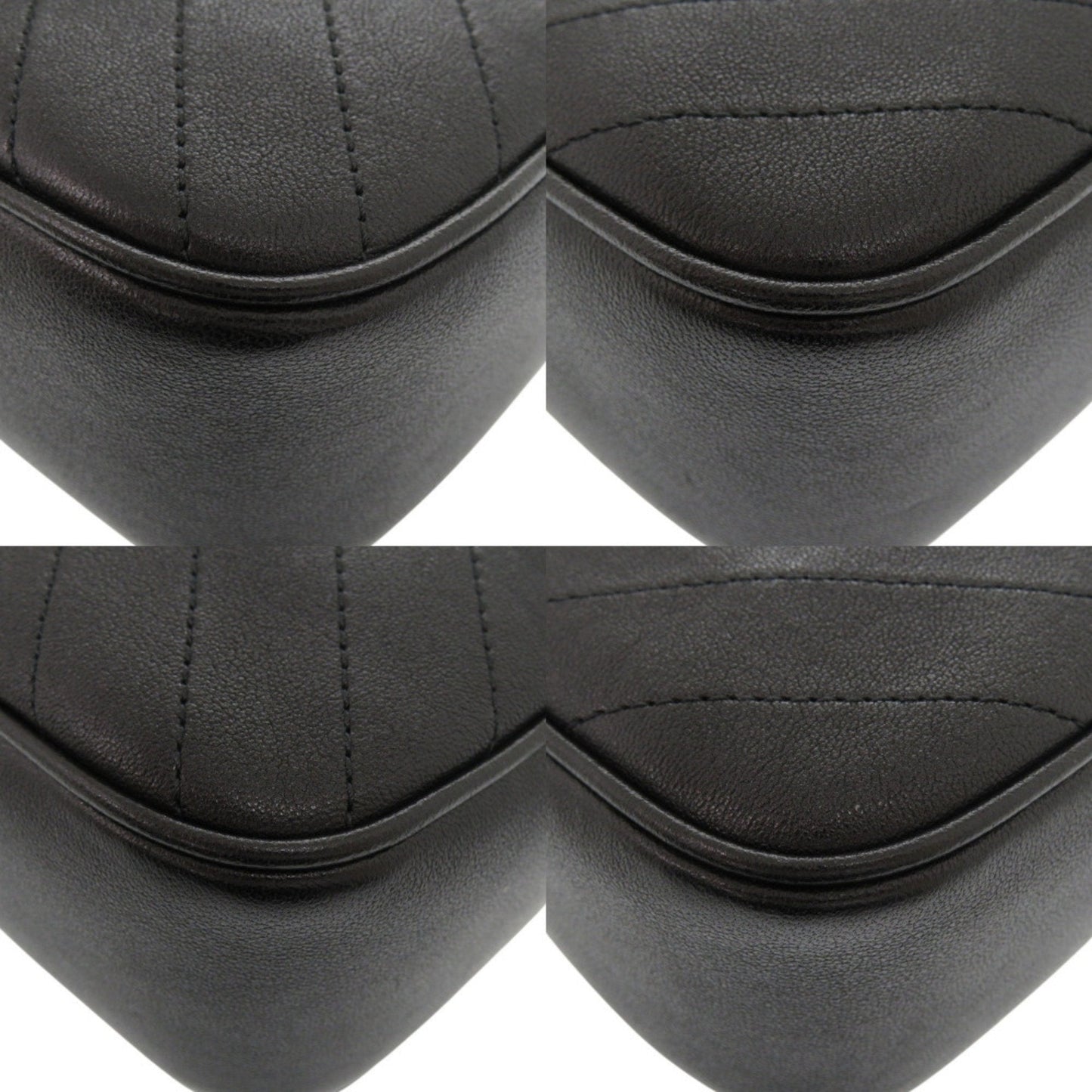 Gucci Black Leather Shoulder Bag ( )