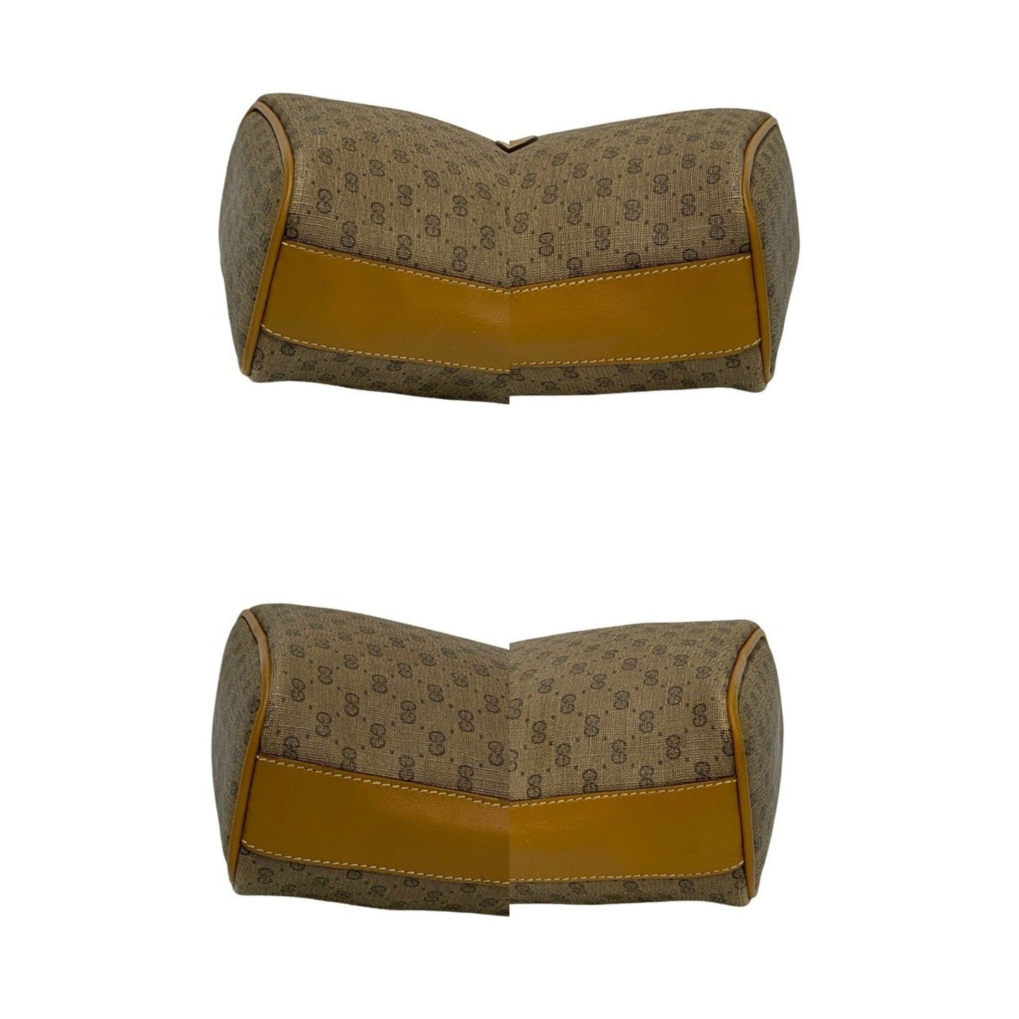 Gucci Brown Camel Leather Pvc Pochette Shoulder Bag ( )