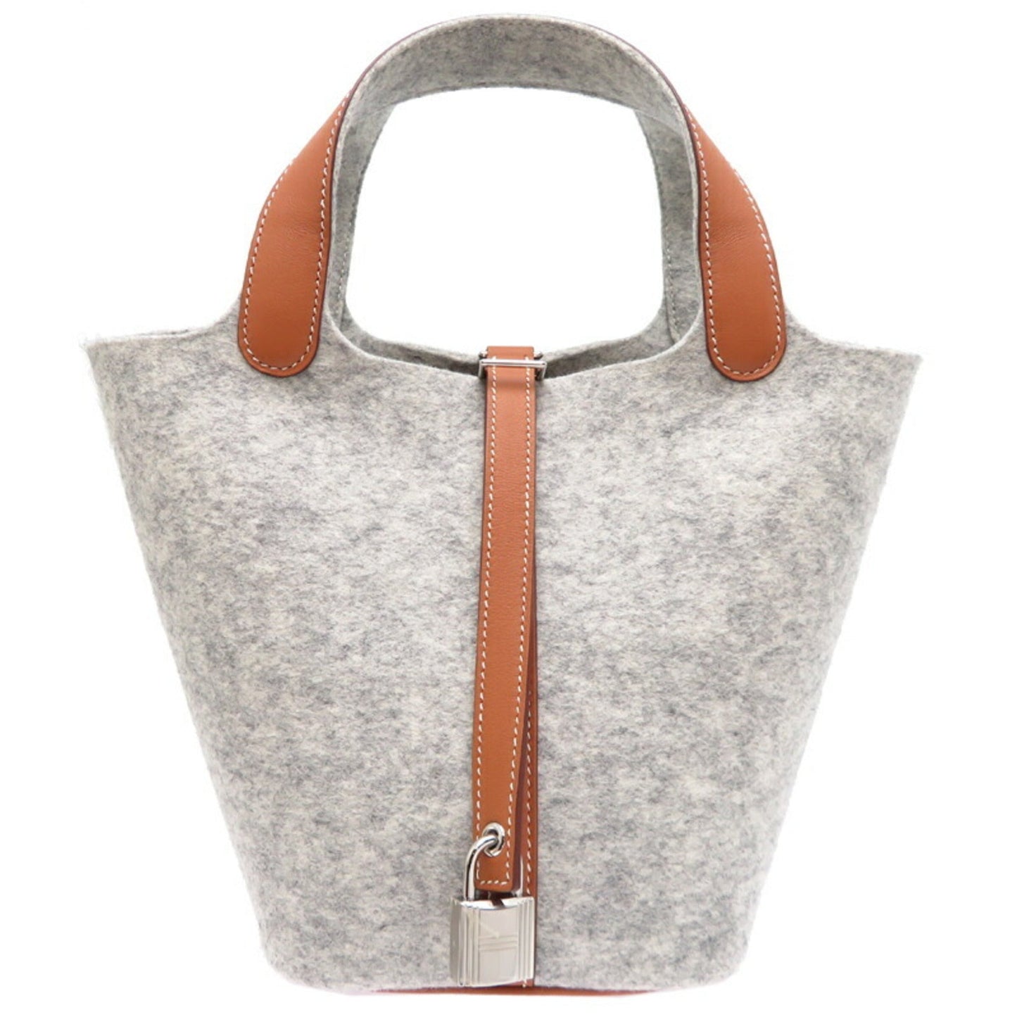 Hermes Gold Felt Swift Leather Handbag ( )