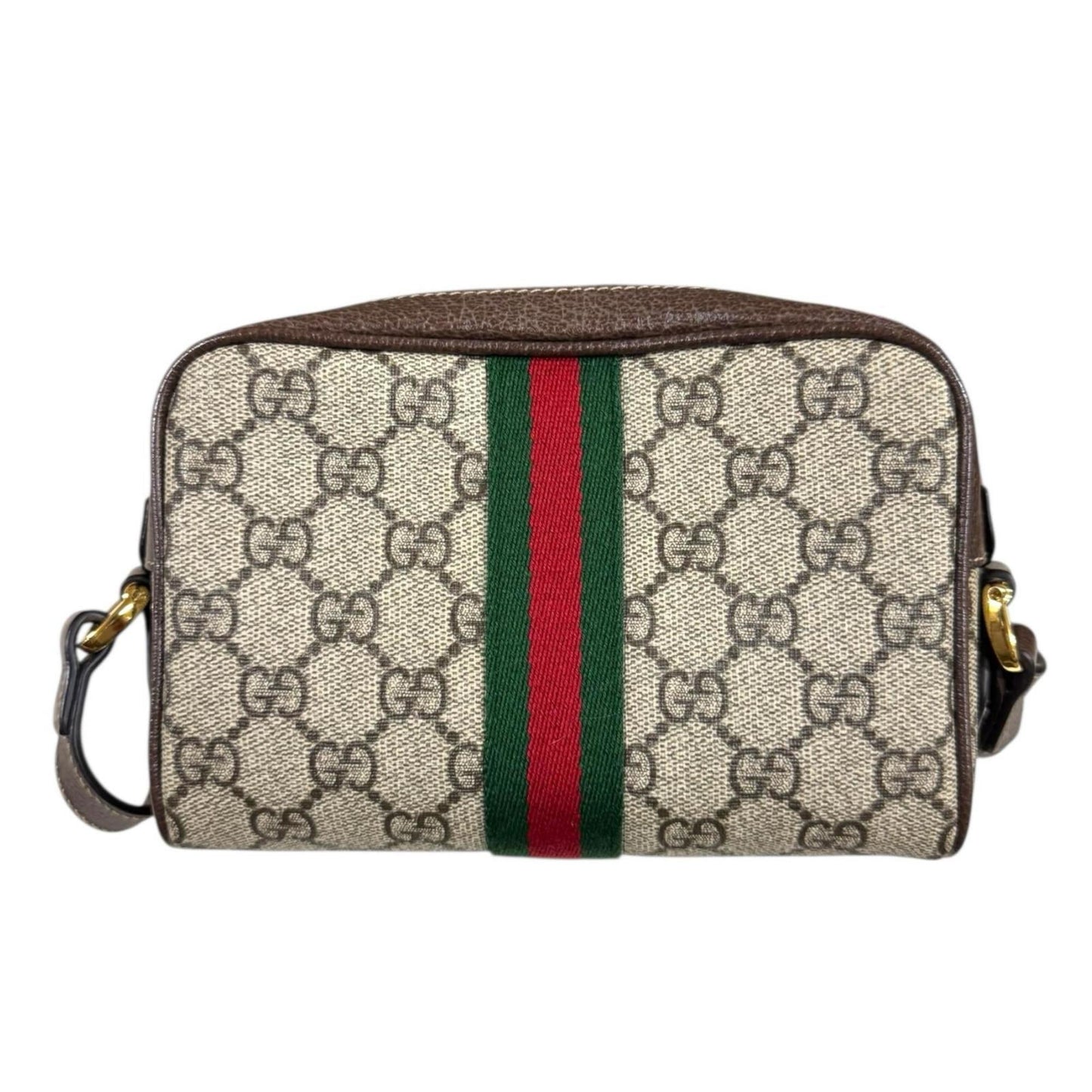 Gucci Brown Gg Supreme Canvas Shoulder Bag ( )