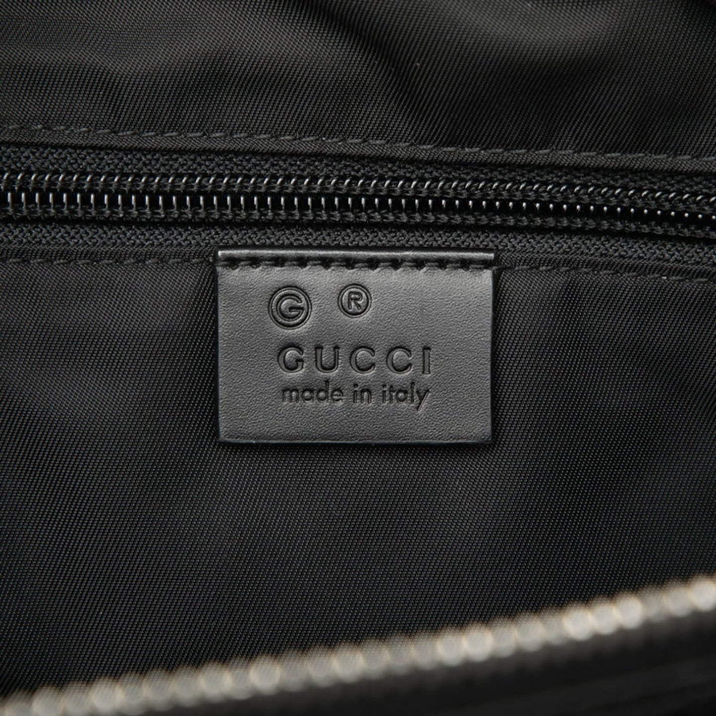 Gucci Black Canvas Shoulder Bag Tote Bag ( )