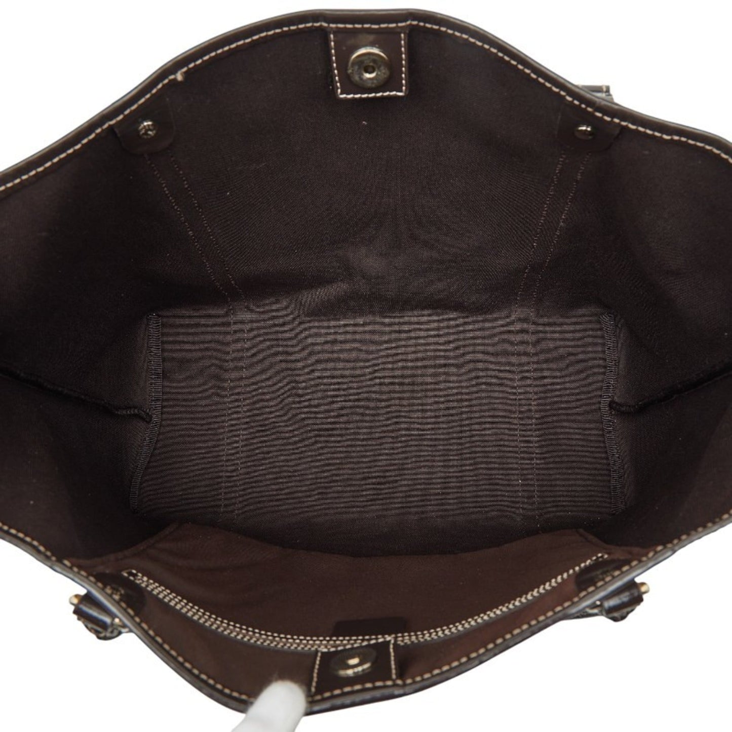Gucci Beige Brown Pvc Leather Handbag Tote Bag ( )