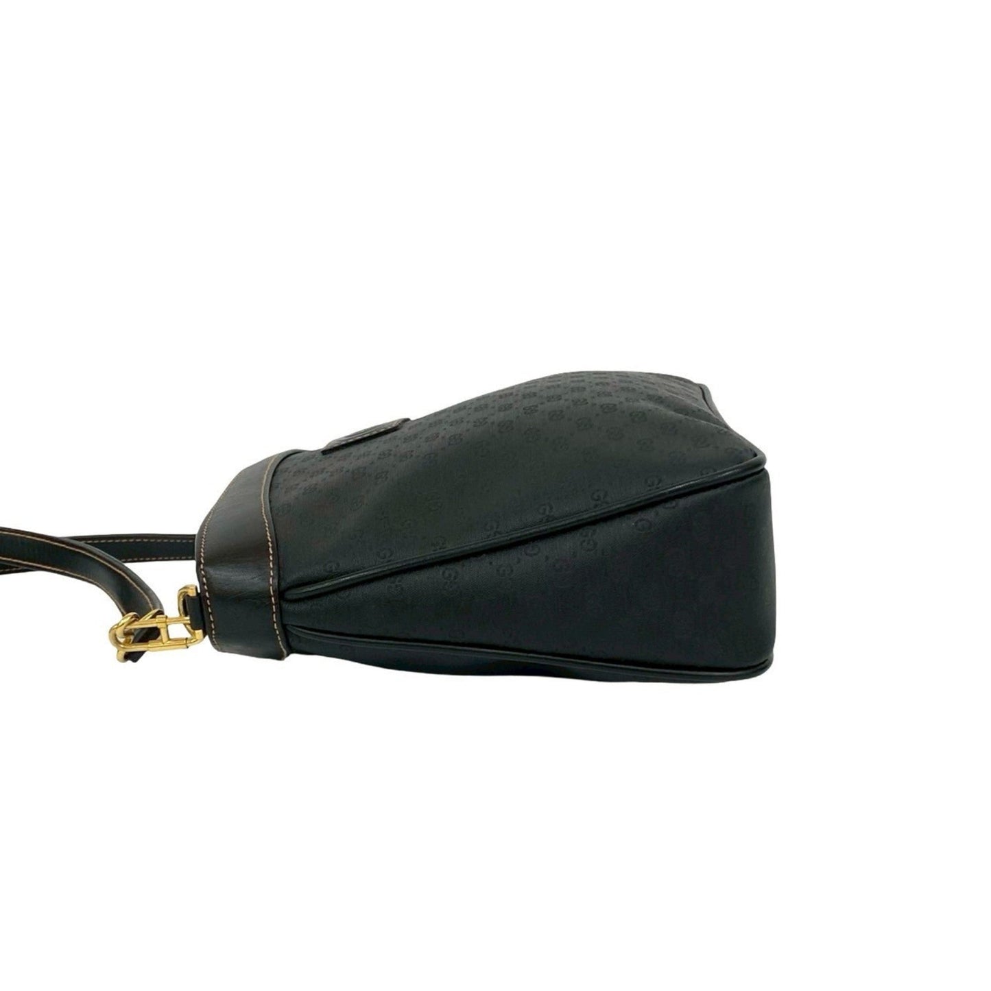 Gucci Black Leather Pvc Pochette Shoulder Bag ( )